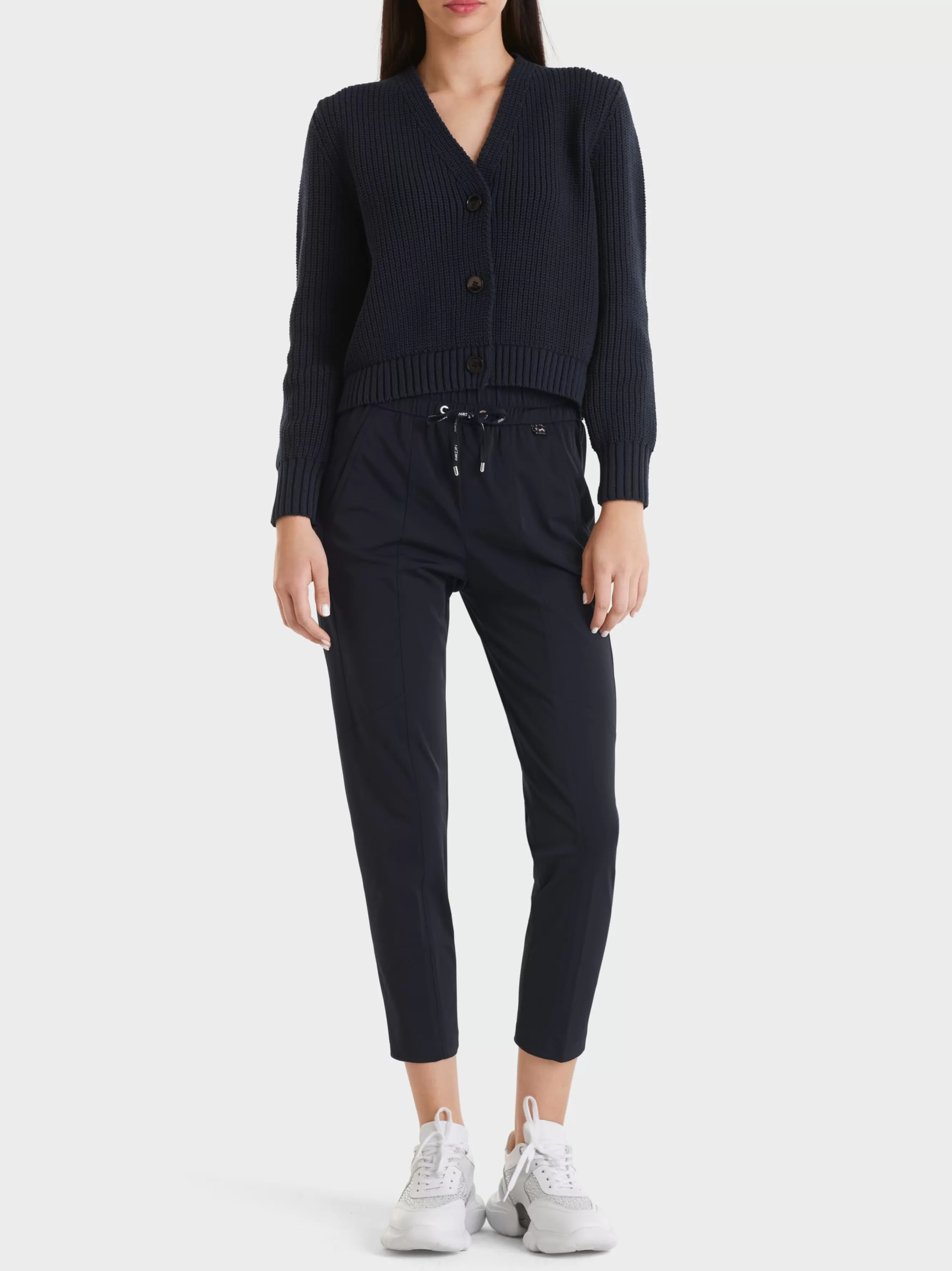 Marc Cain Hosen-7/8-LANGE HOSE RHODOS MIT JOGGINGBUND midnight blue