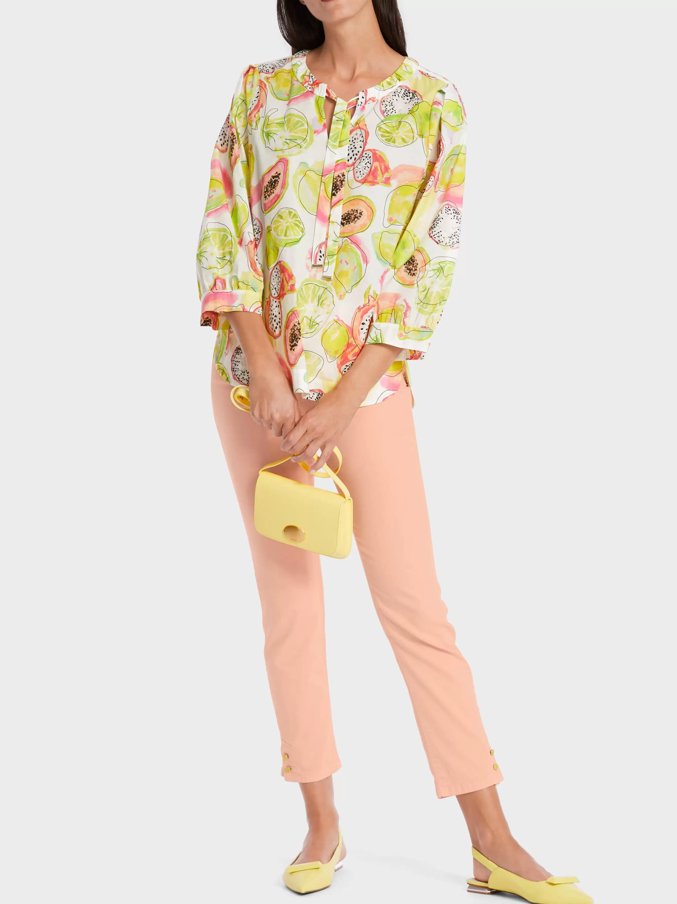 Marc Cain Blusen & Tuniken-BEDRUCKTE BLUSE pale lemon