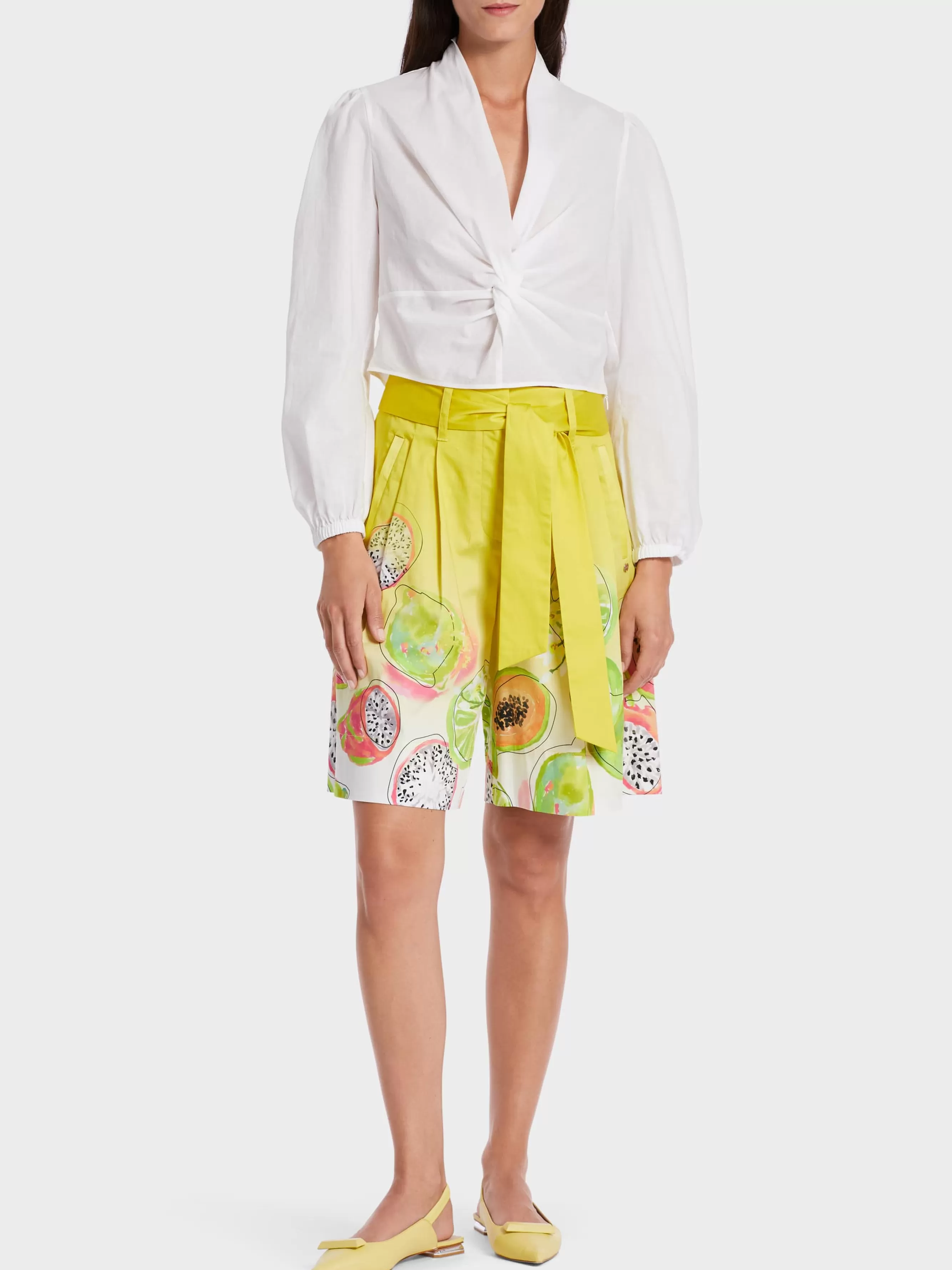 Marc Cain Hosen-BEDRUCKTE SHORTS WICHITA bright sulphur