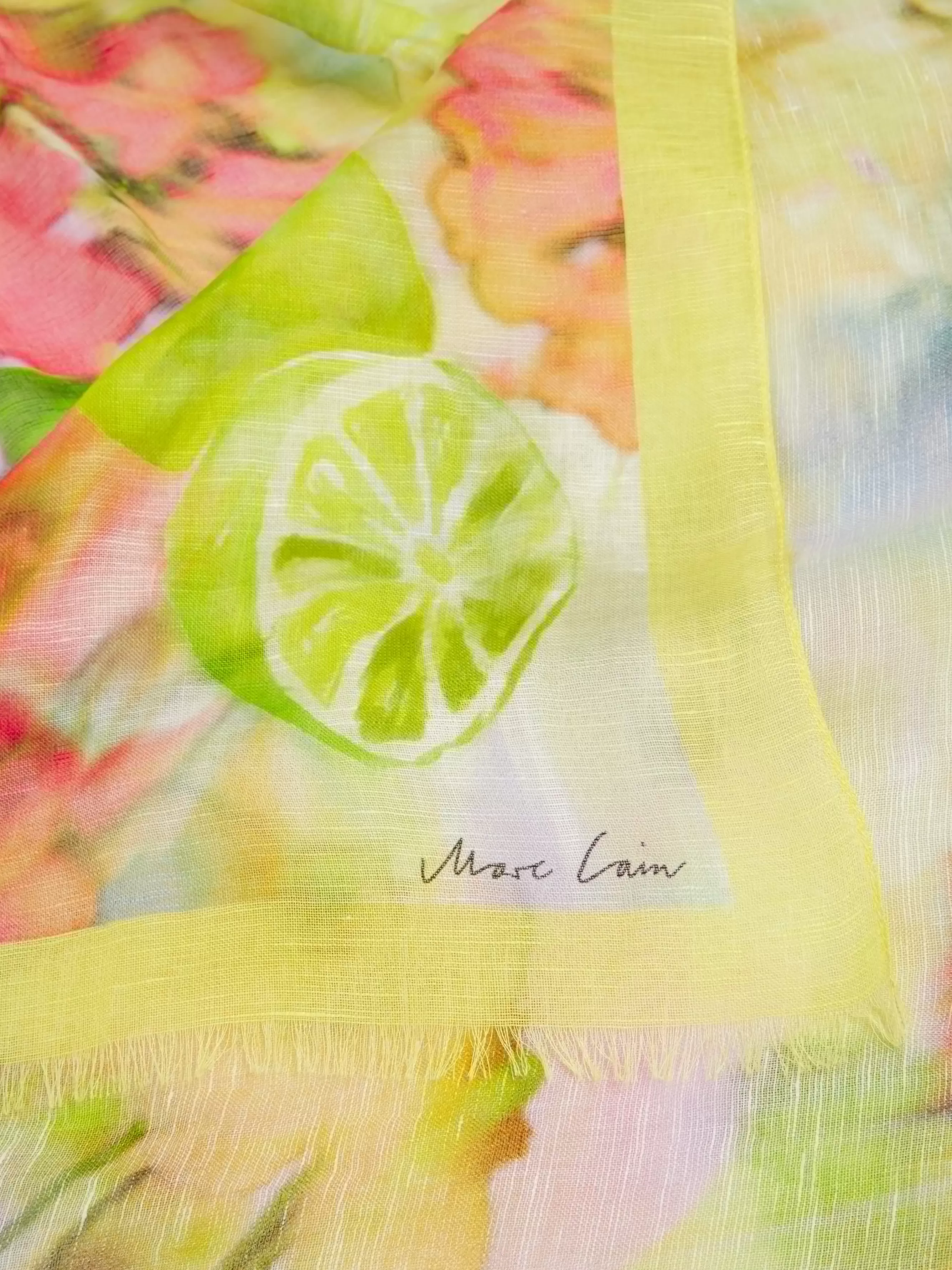 Marc Cain Accessoires-BEDRUCKTER SCHAL pale lemon