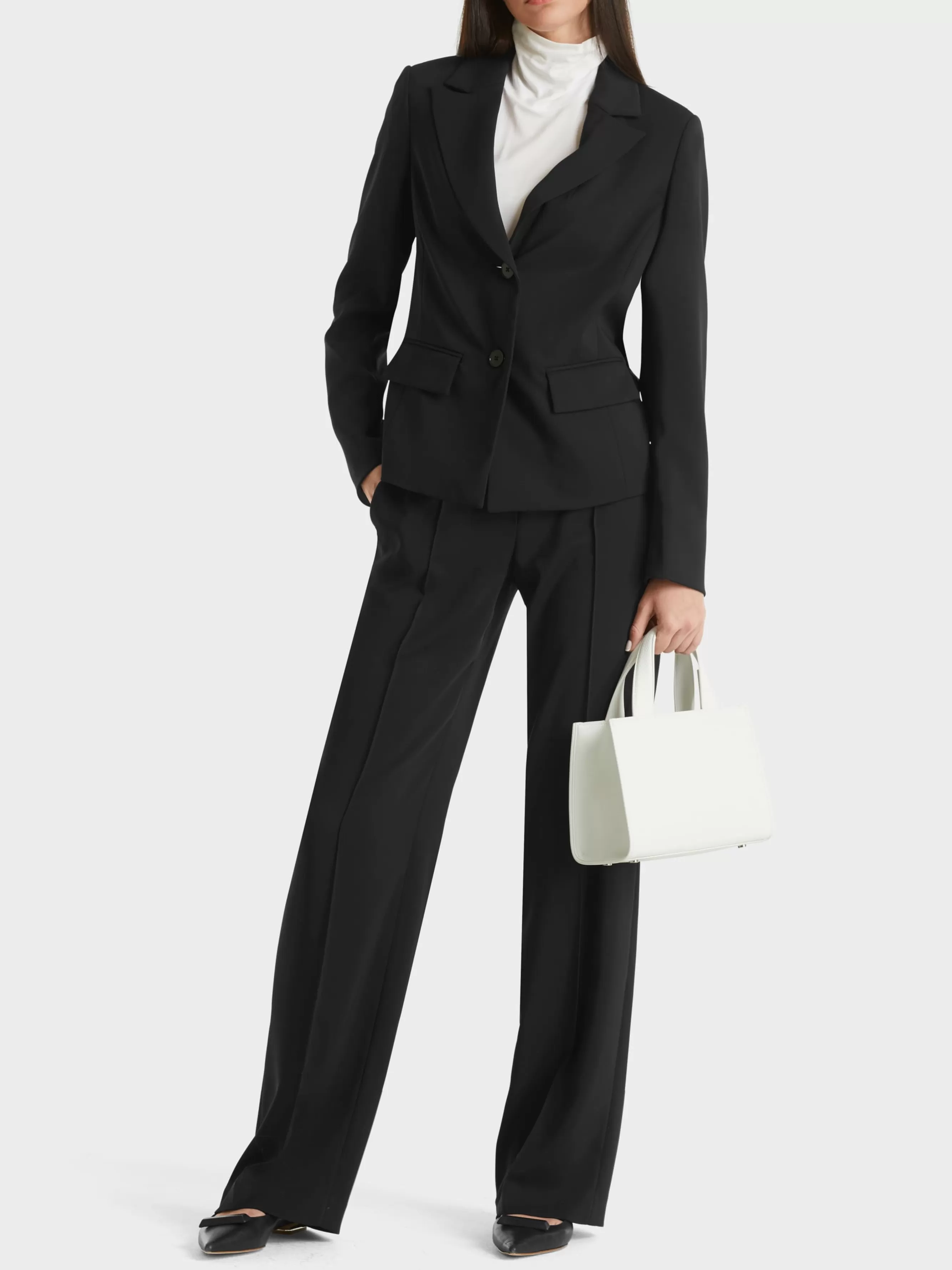 Marc Cain Blazer-BLAZER MIT AUFSTEIGENDEM REVERS black