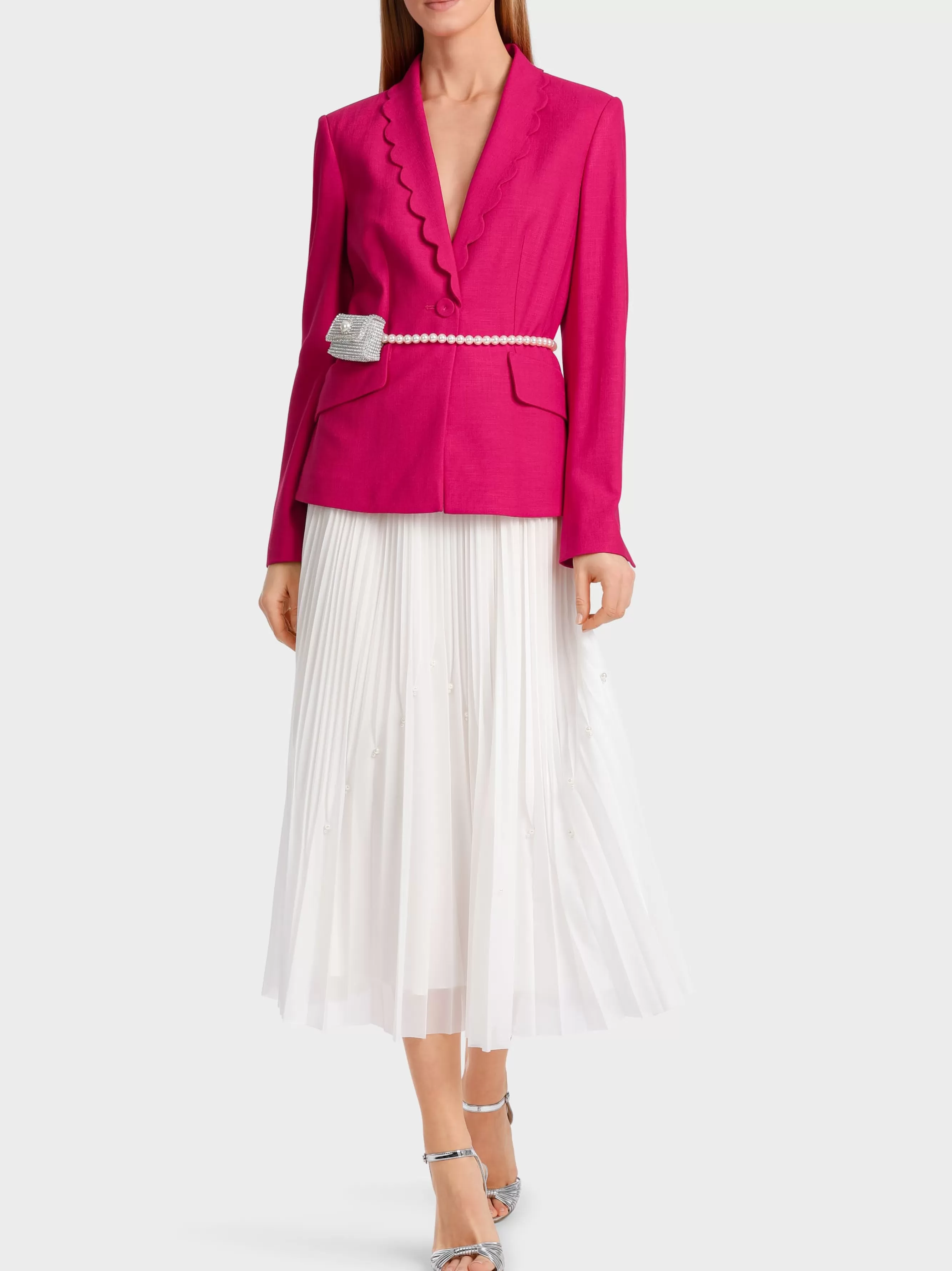 Marc Cain Blazer | Hosenanzüge-BLAZER MIT MUSCHELREVERS deep fuchsia