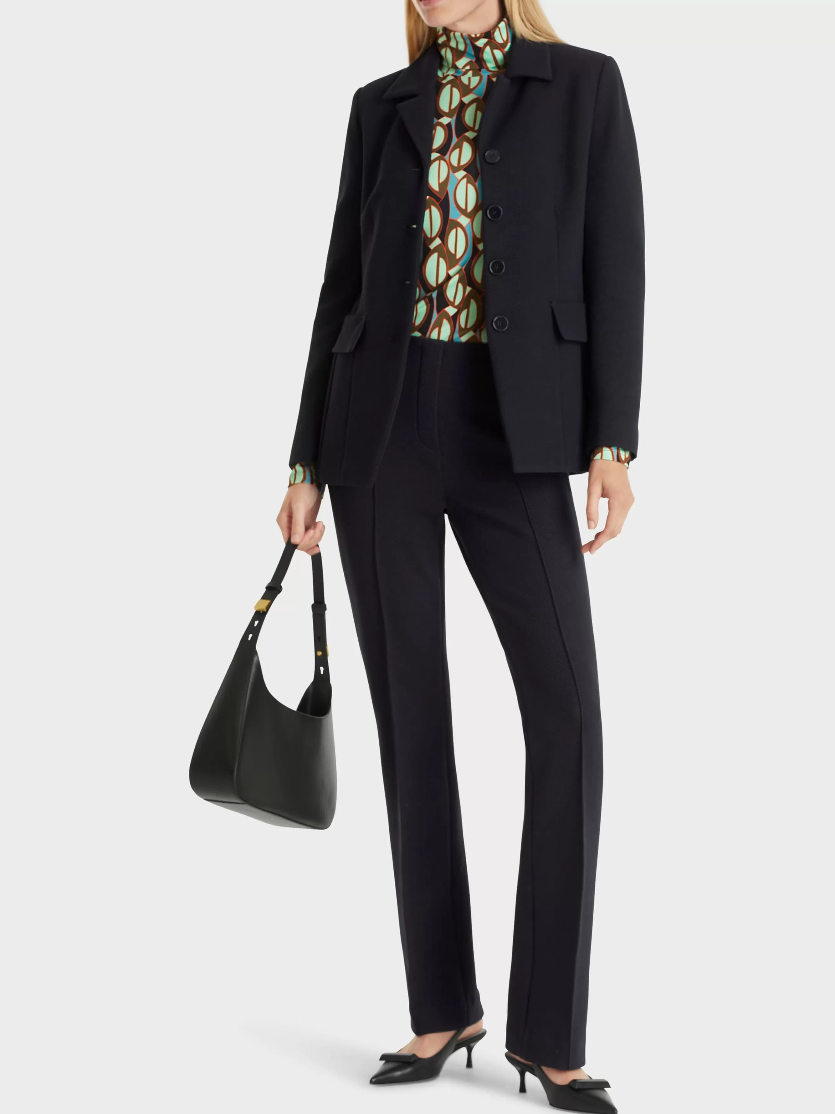 Marc Cain Jacken-BLAZER MIT SCHMALEM REVERS midnight blue