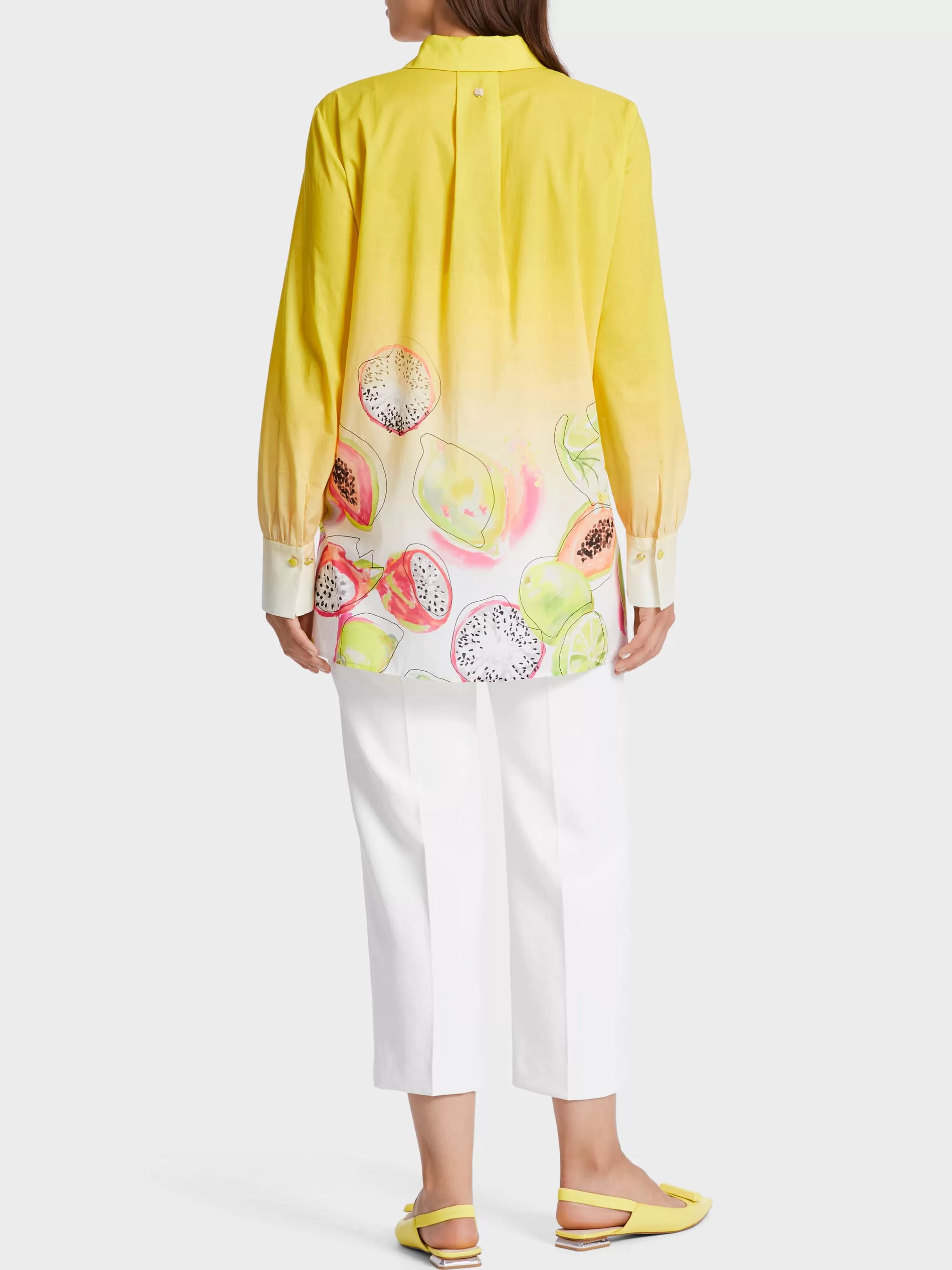 Marc Cain Blusen & Tuniken-BLUSE MIT DRUCK bright sulphur