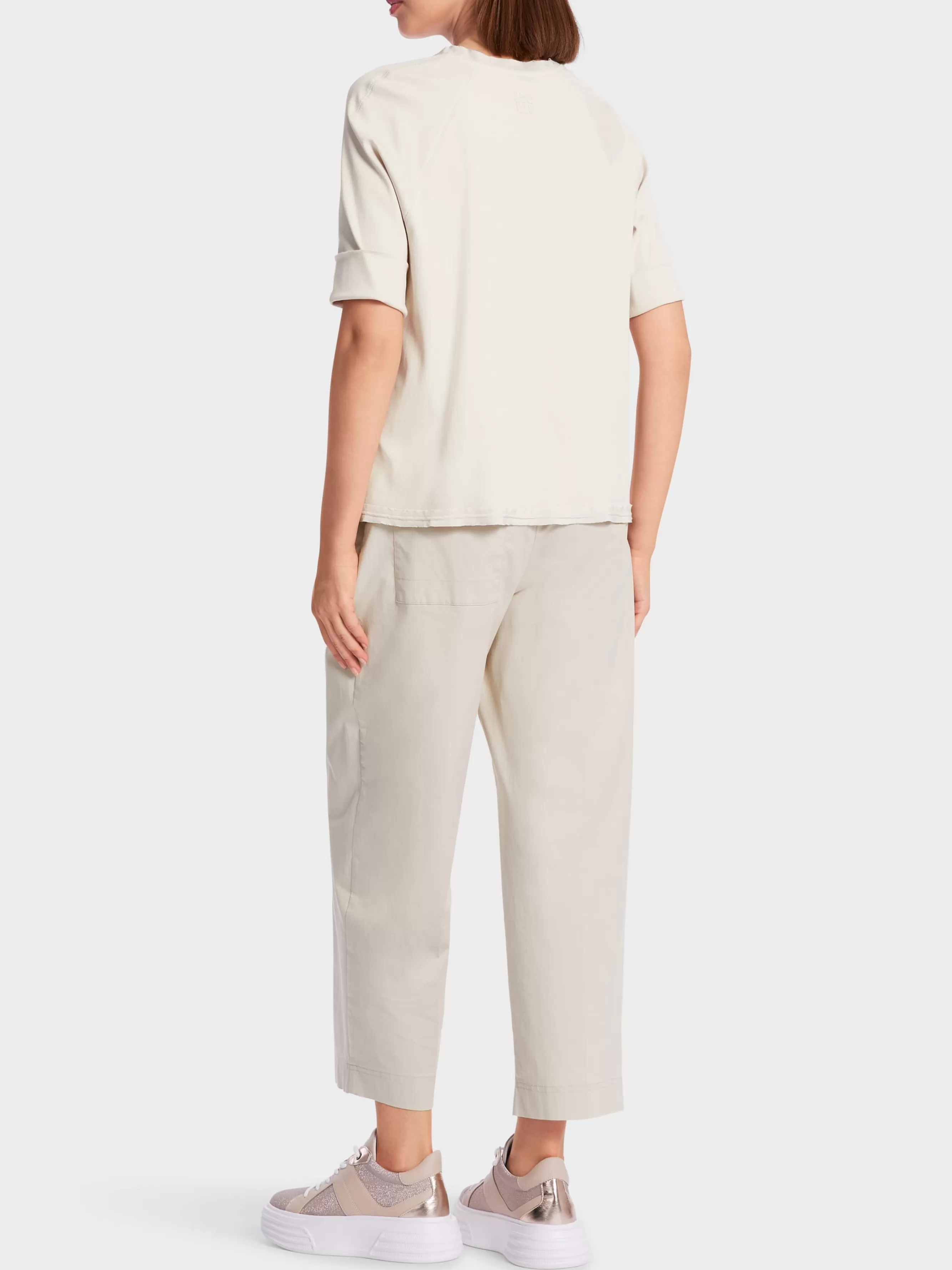 Marc Cain Blusen & Tuniken | Shirts & Tops-BLUSE MIT RAGLAN UND A-LINIE soft moon rock