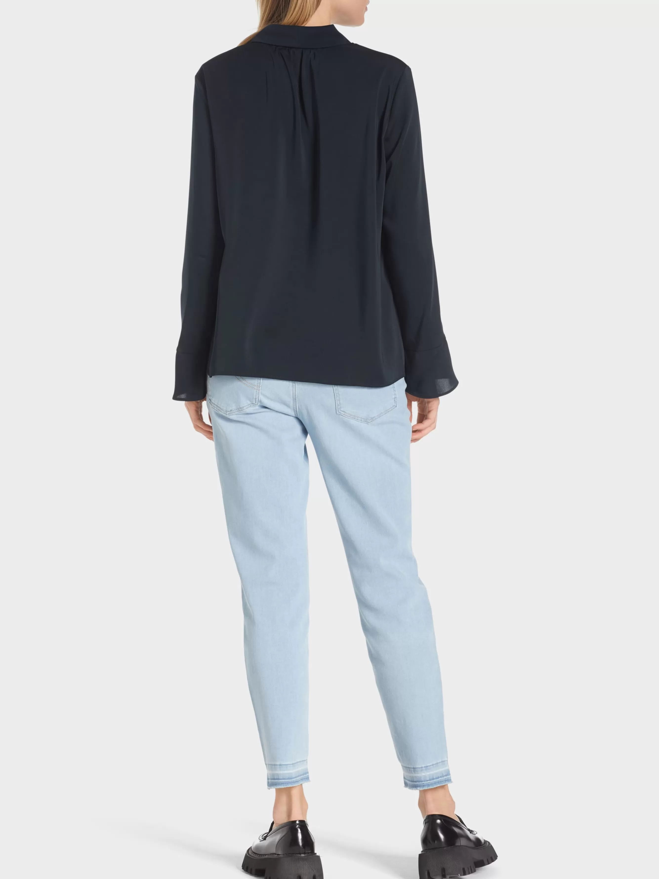 Marc Cain Blusen & Tuniken-BLUSE MIT SCHLUPPE midnight blue