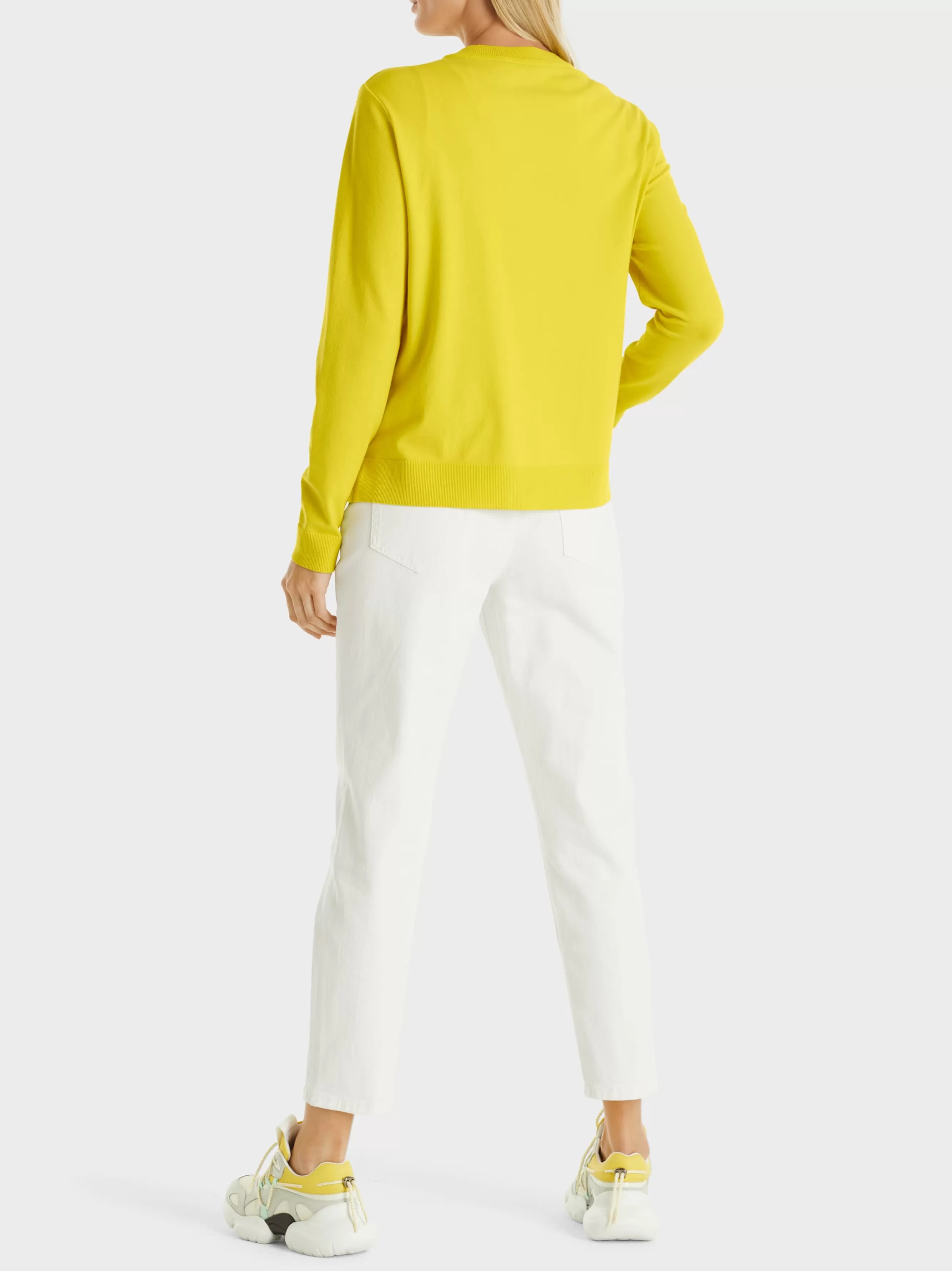 Marc Cain Jacken-CARDIGAN "RETHINK TOGETHER" bright sulphur