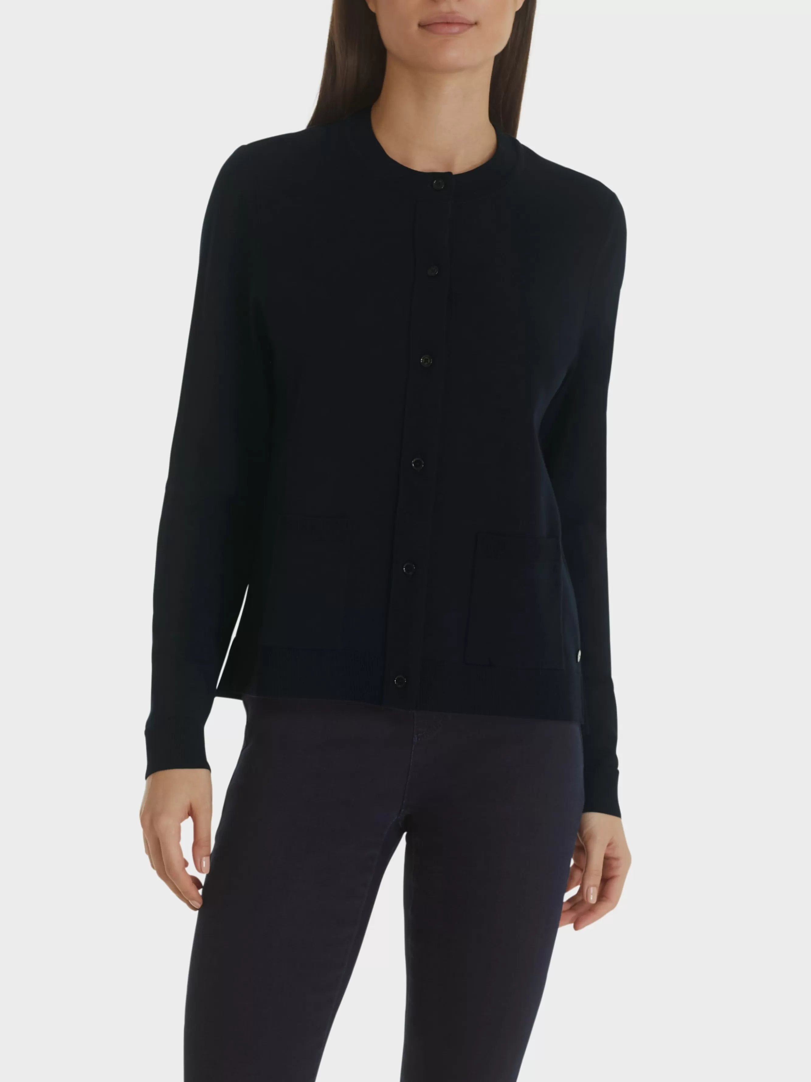 Marc Cain Jacken | Strick-CARDIGAN "RETHINK TOGETHER" midnight blue