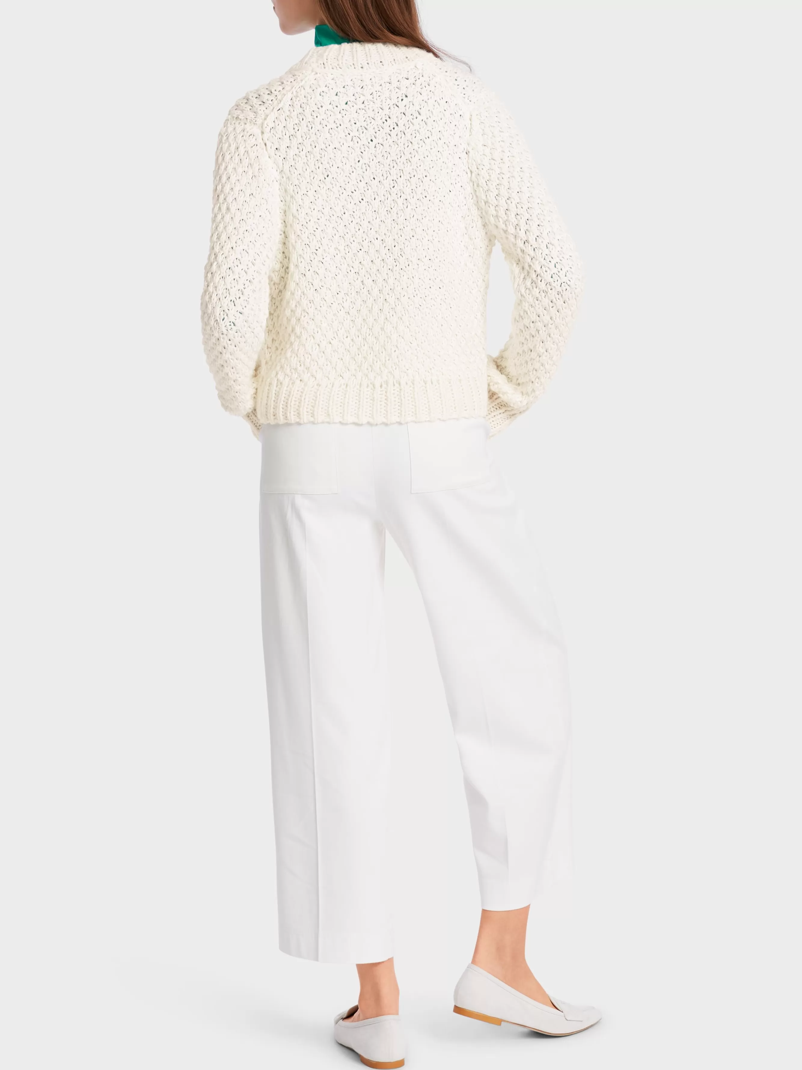 Marc Cain Jacken | Strick-CARDIGAN "RETHINK TOGETHER" off-white