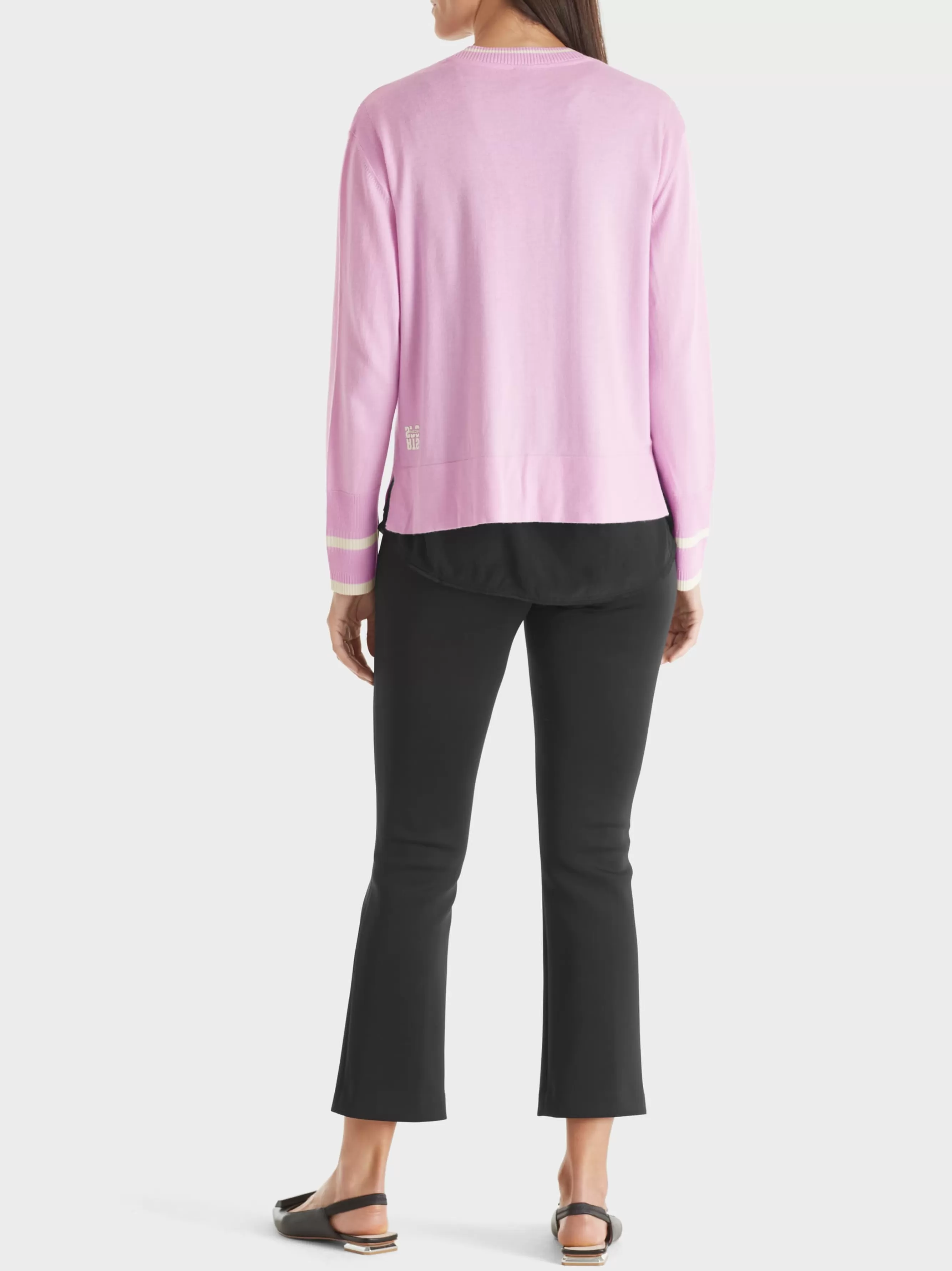 Marc Cain Strick | Jacken-CARDIGAN "RETHINK TOGETHER" bright pink lavender