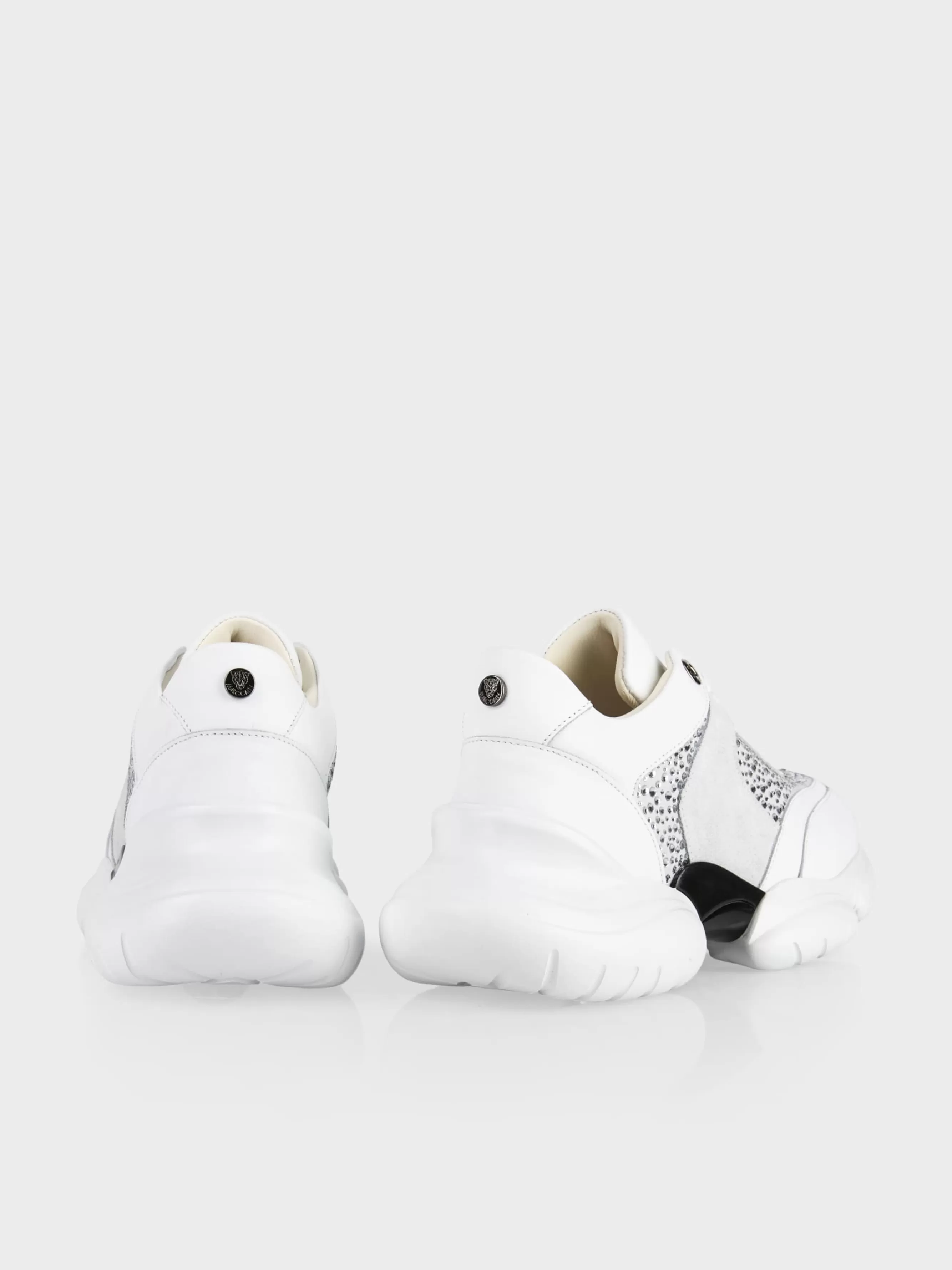 Marc Cain Schuhe-CHUNKY SNEAKER MIT GLITZER white