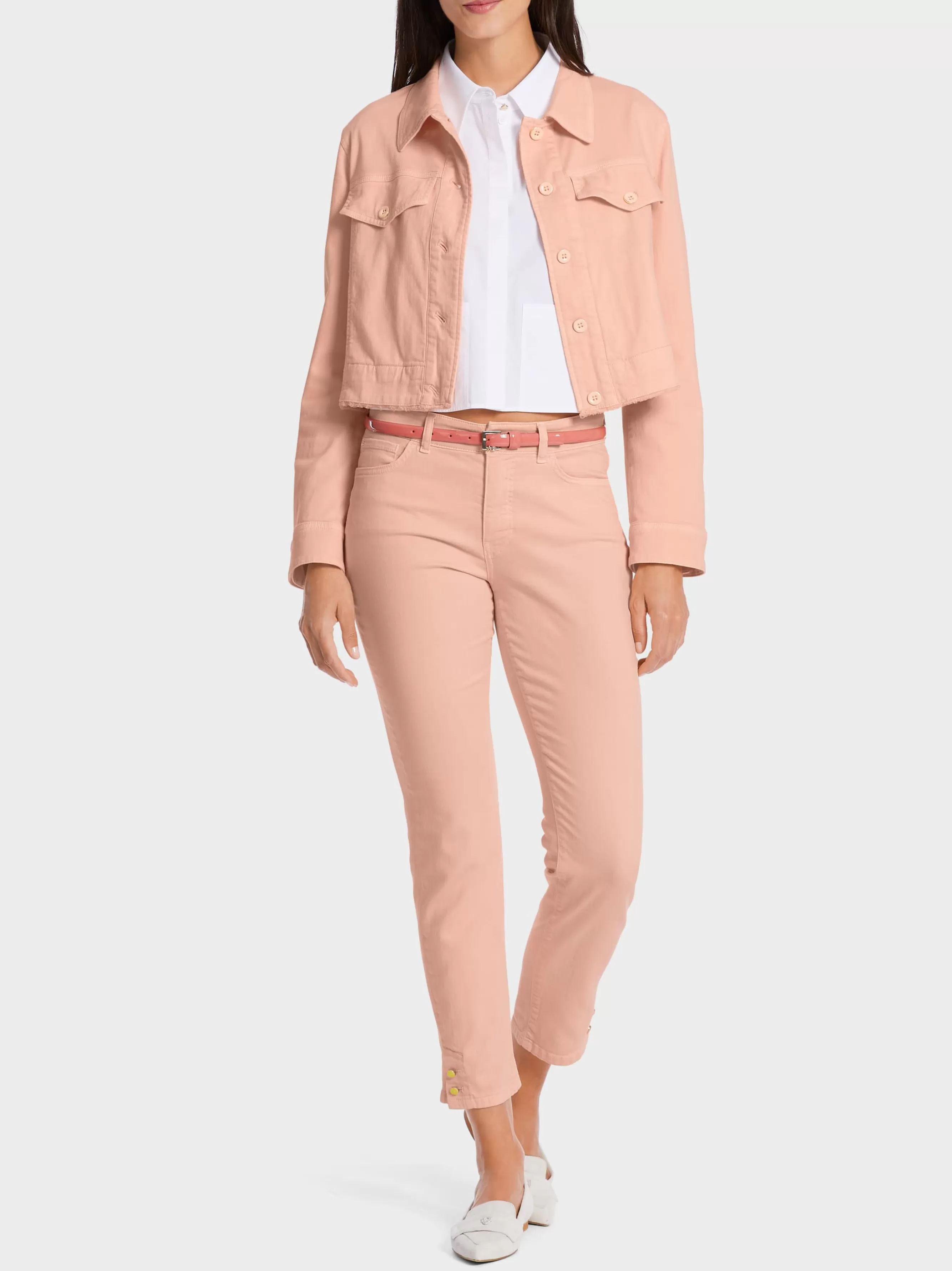 Marc Cain Jacken-COLOURED JEANSJACKE "RETHINK TOGETHER" deep peach