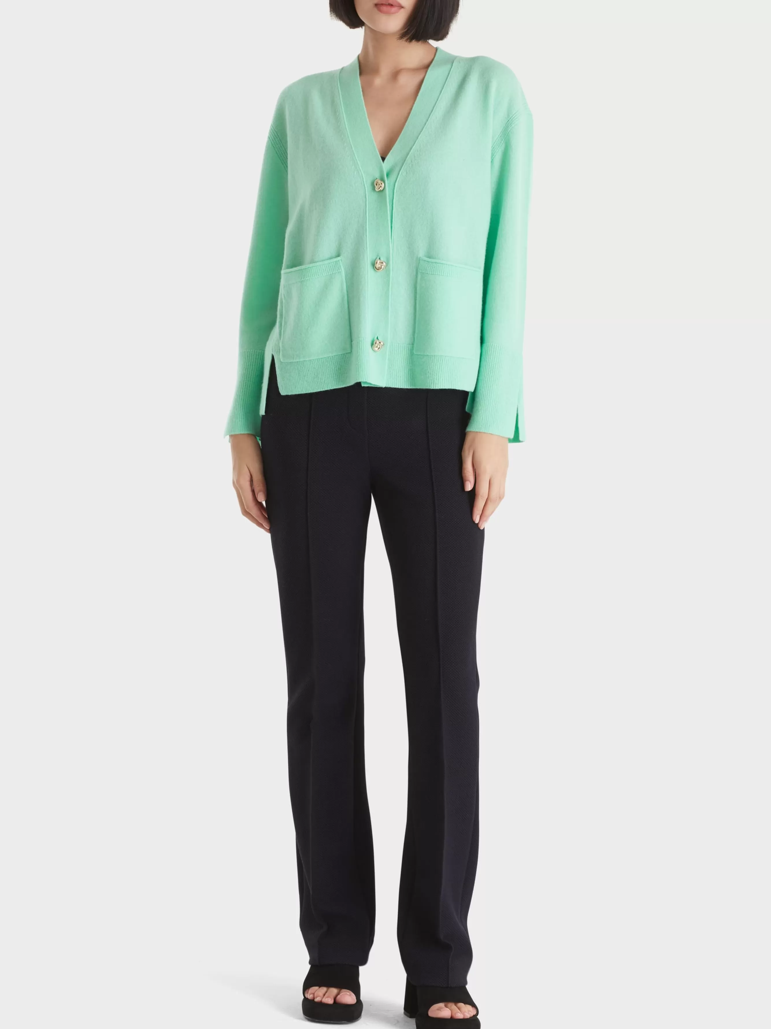 Marc Cain Jacken | Strick-EDLER CARDIGAN "RETHINK TOGETHER" soft malachite