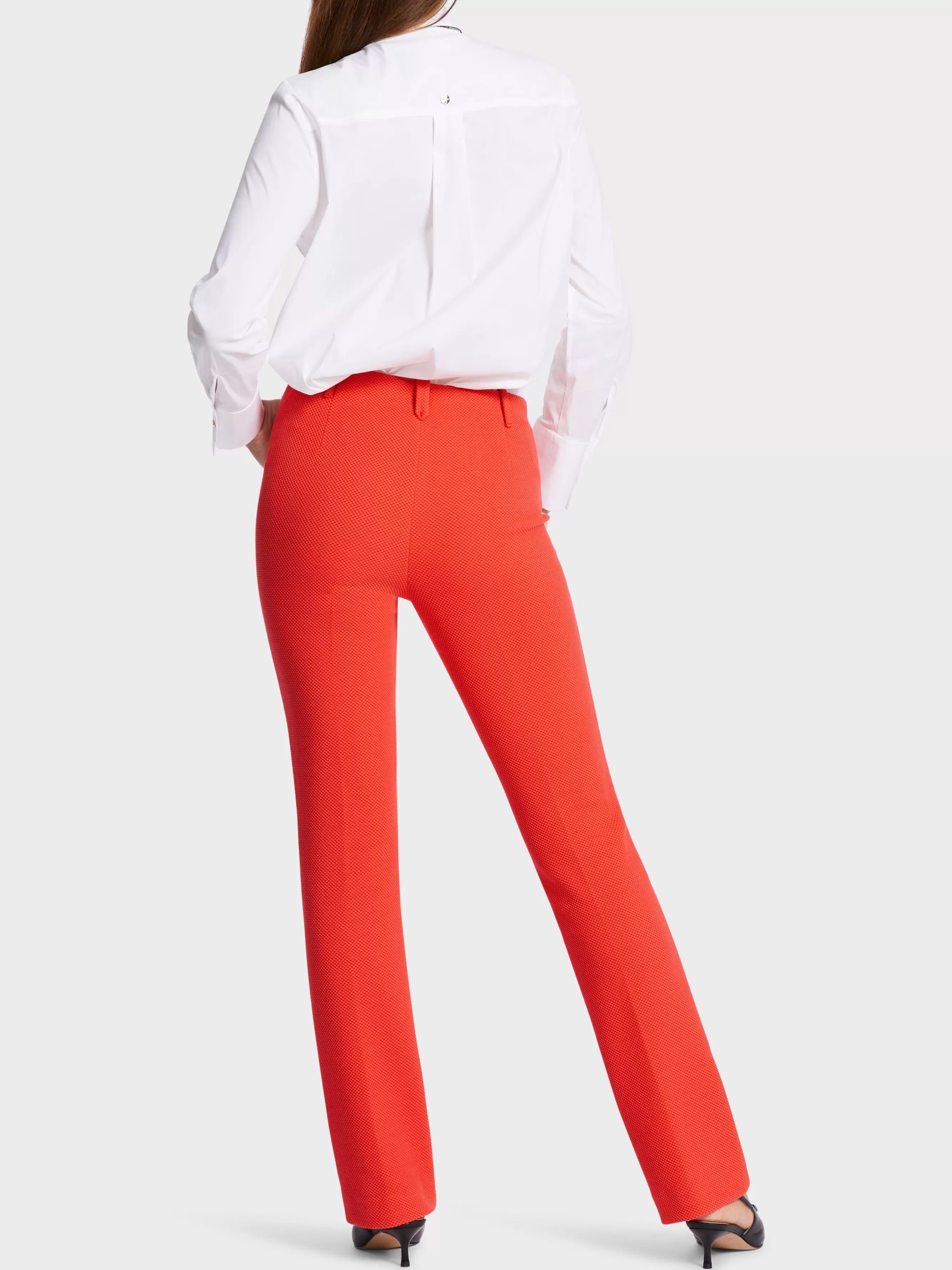 Marc Cain Hosen | Hosenanzüge-FEMININ GESCHNITTENE HOSE FREDERICA bright tomato