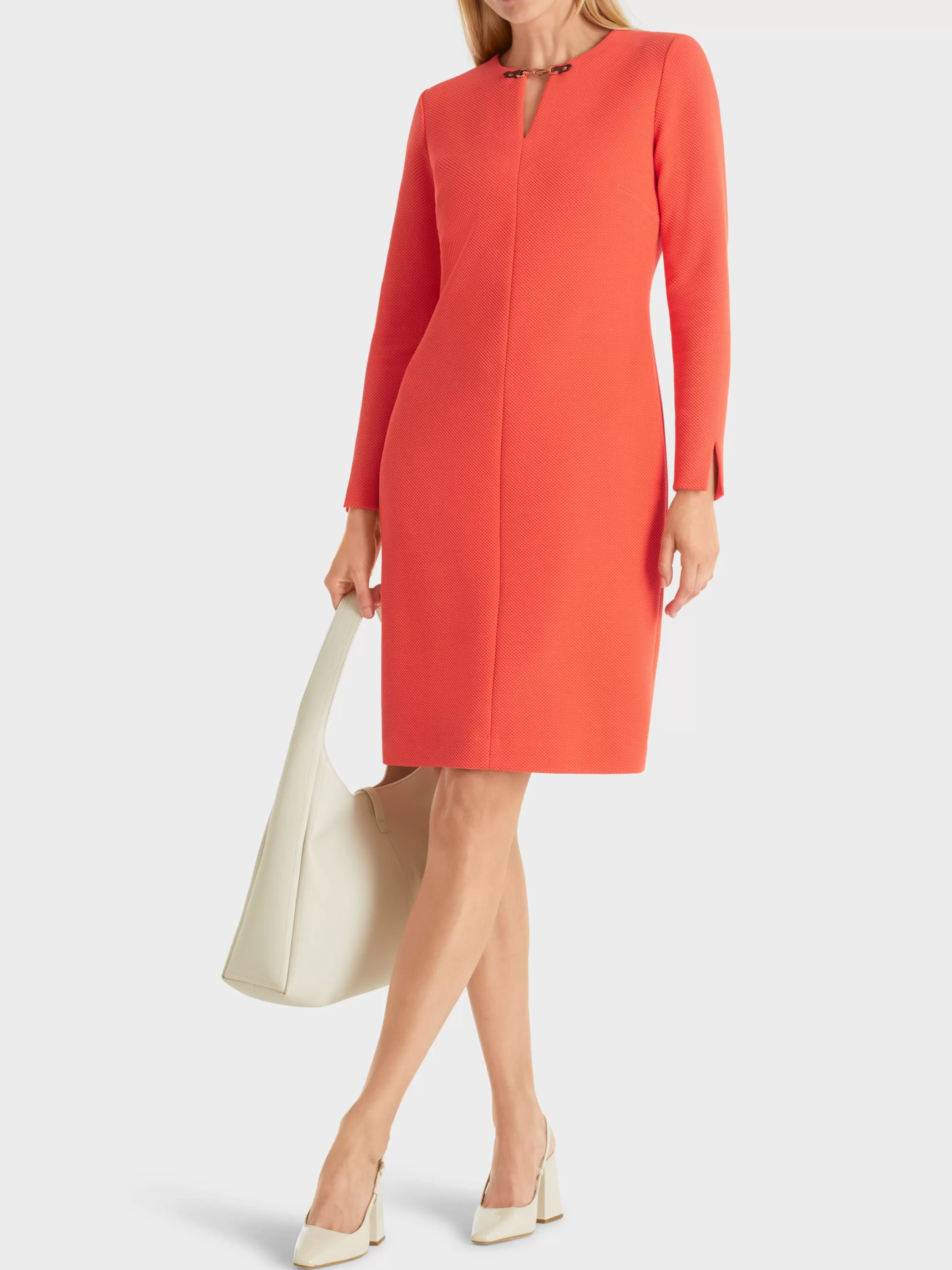 Marc Cain Kleider-FIGURNAHES MINIKLEID bright tomato