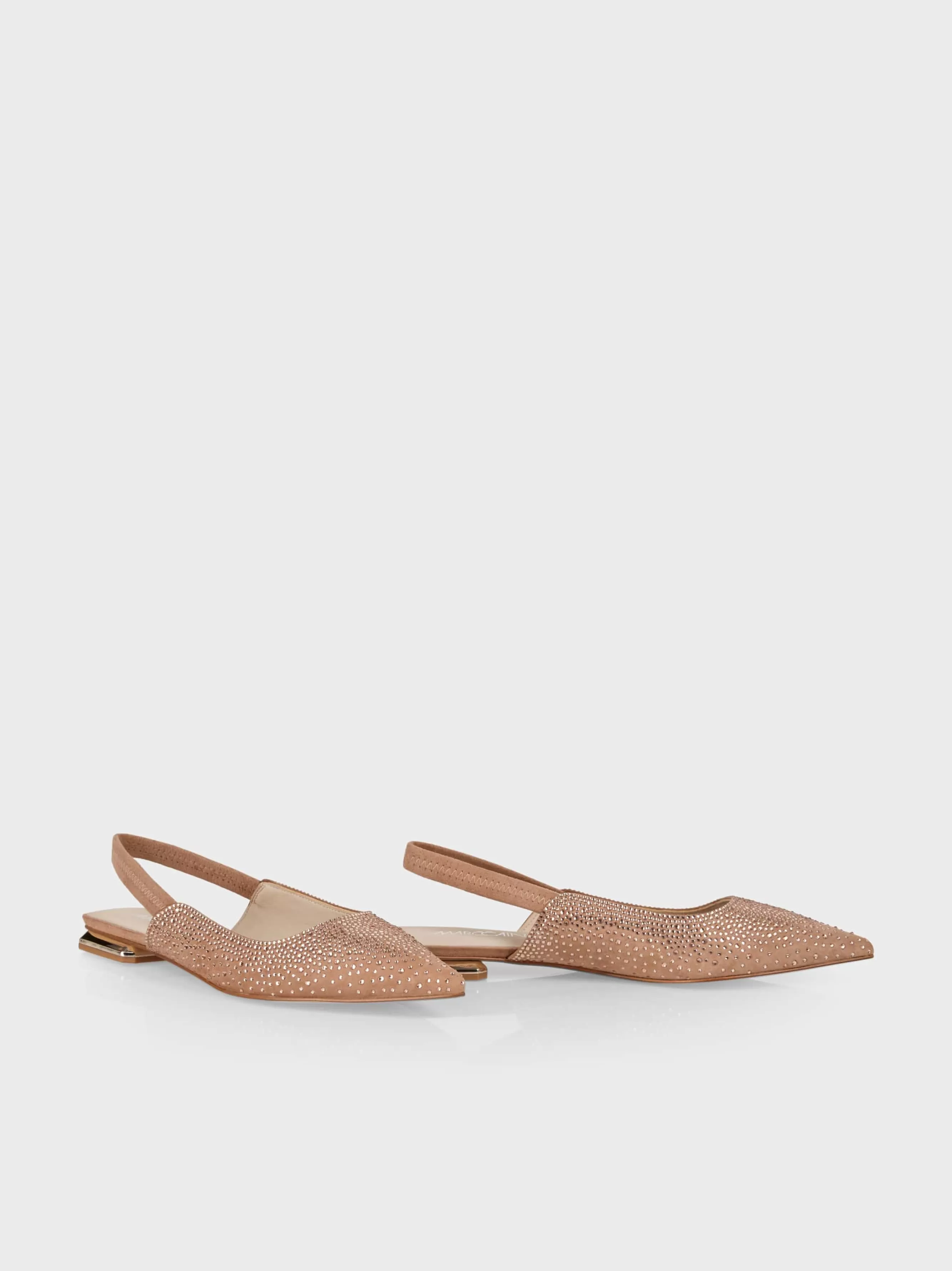 Marc Cain Schuhe-FLACHE SLINGPUMPS MIT KRISTALLEN soft rose