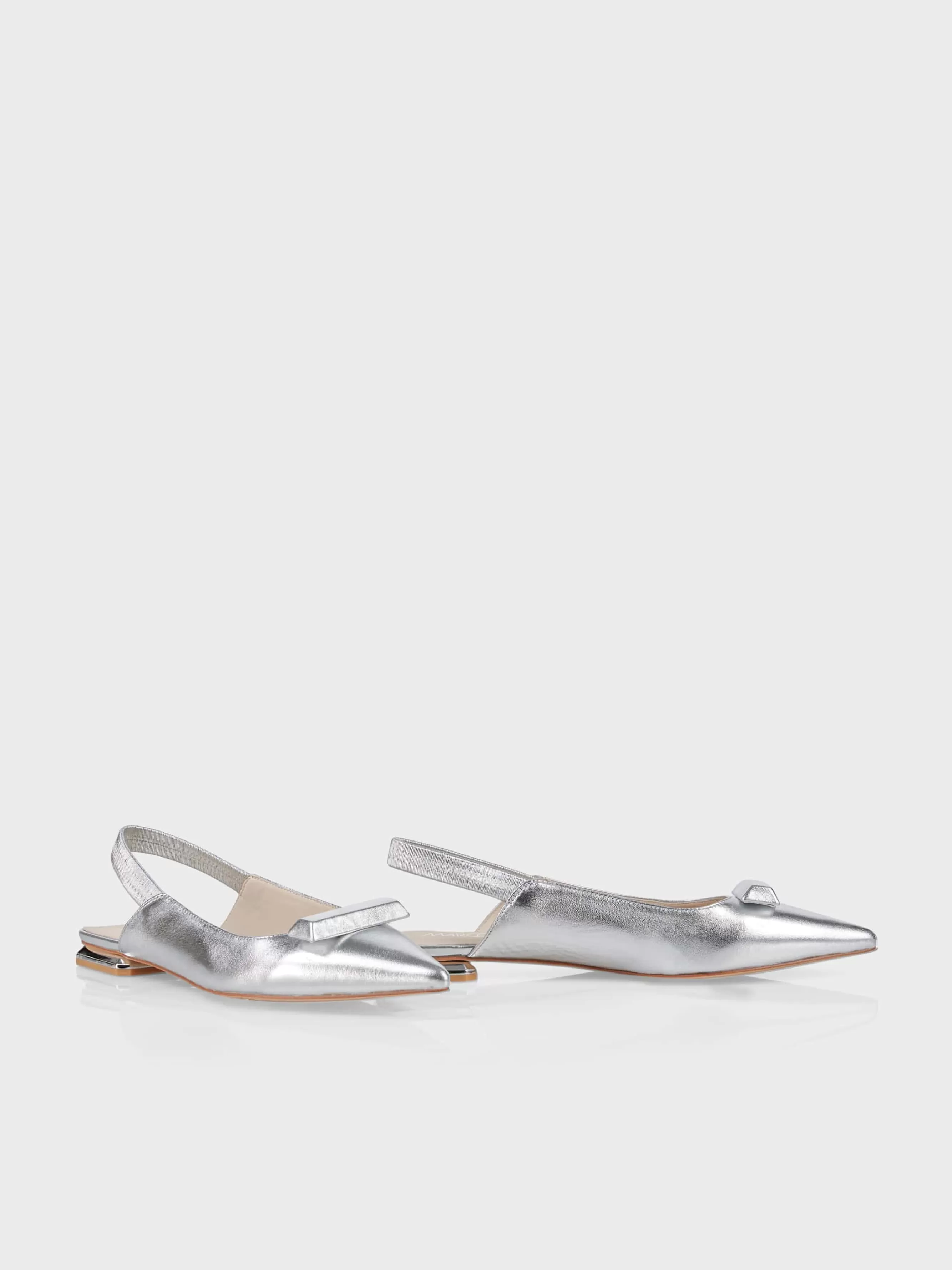 Marc Cain Schuhe-FLACHE SLINGS IN SILBER silver