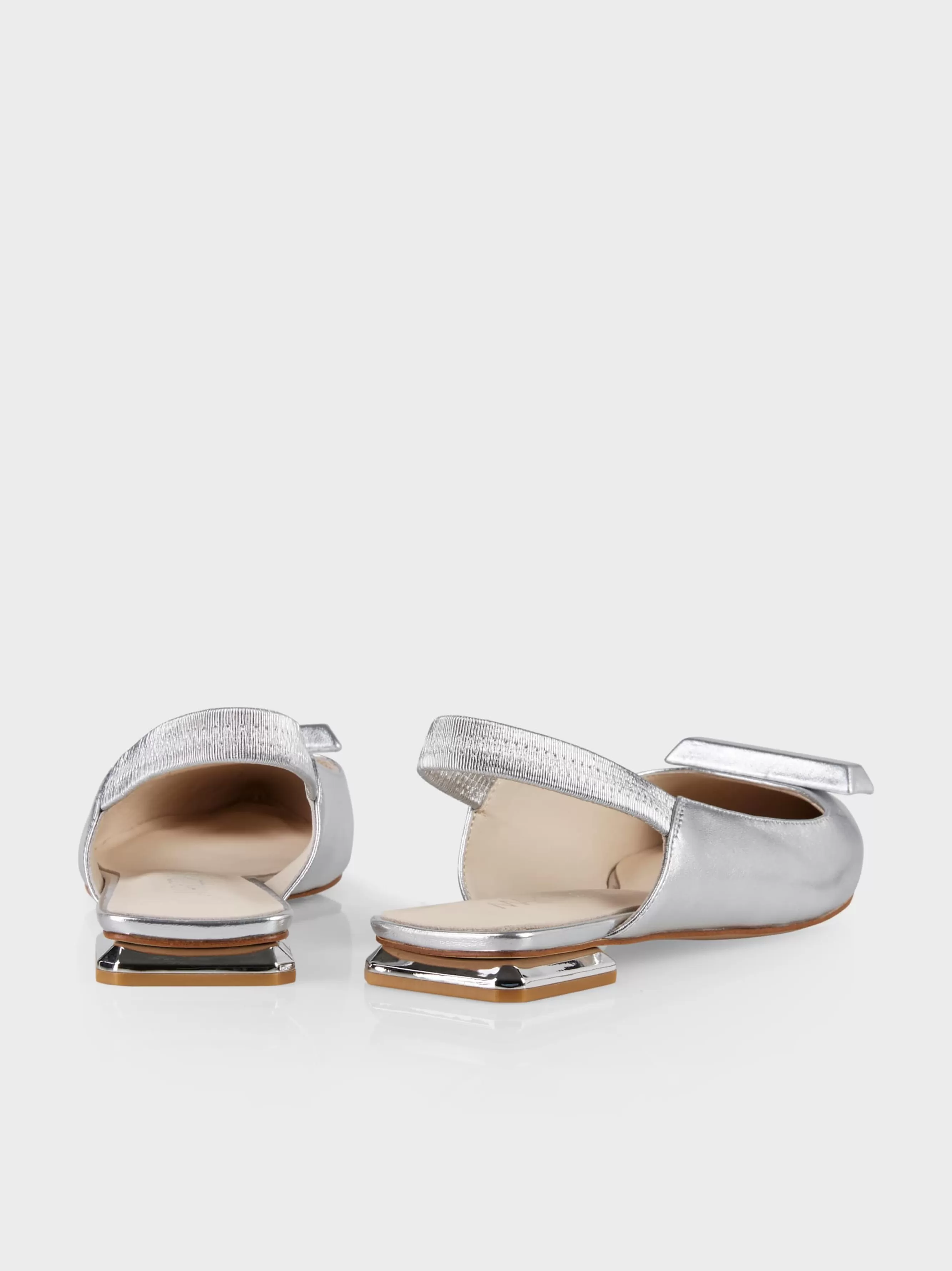 Marc Cain Schuhe-FLACHE SLINGS IN SILBER silver