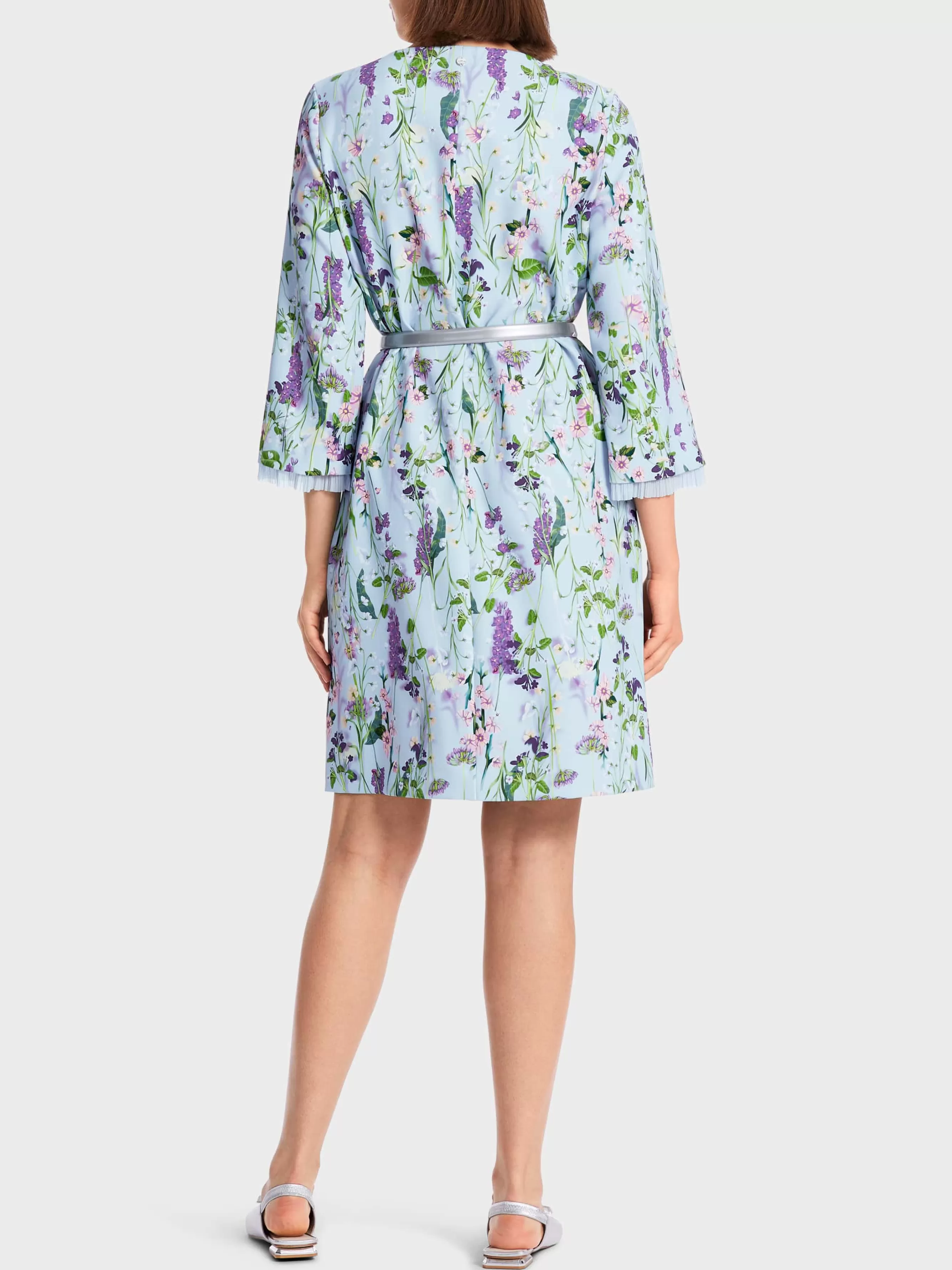 Marc Cain Kleider-FLORAL BEDRUCKTES KLEID soft summer sky