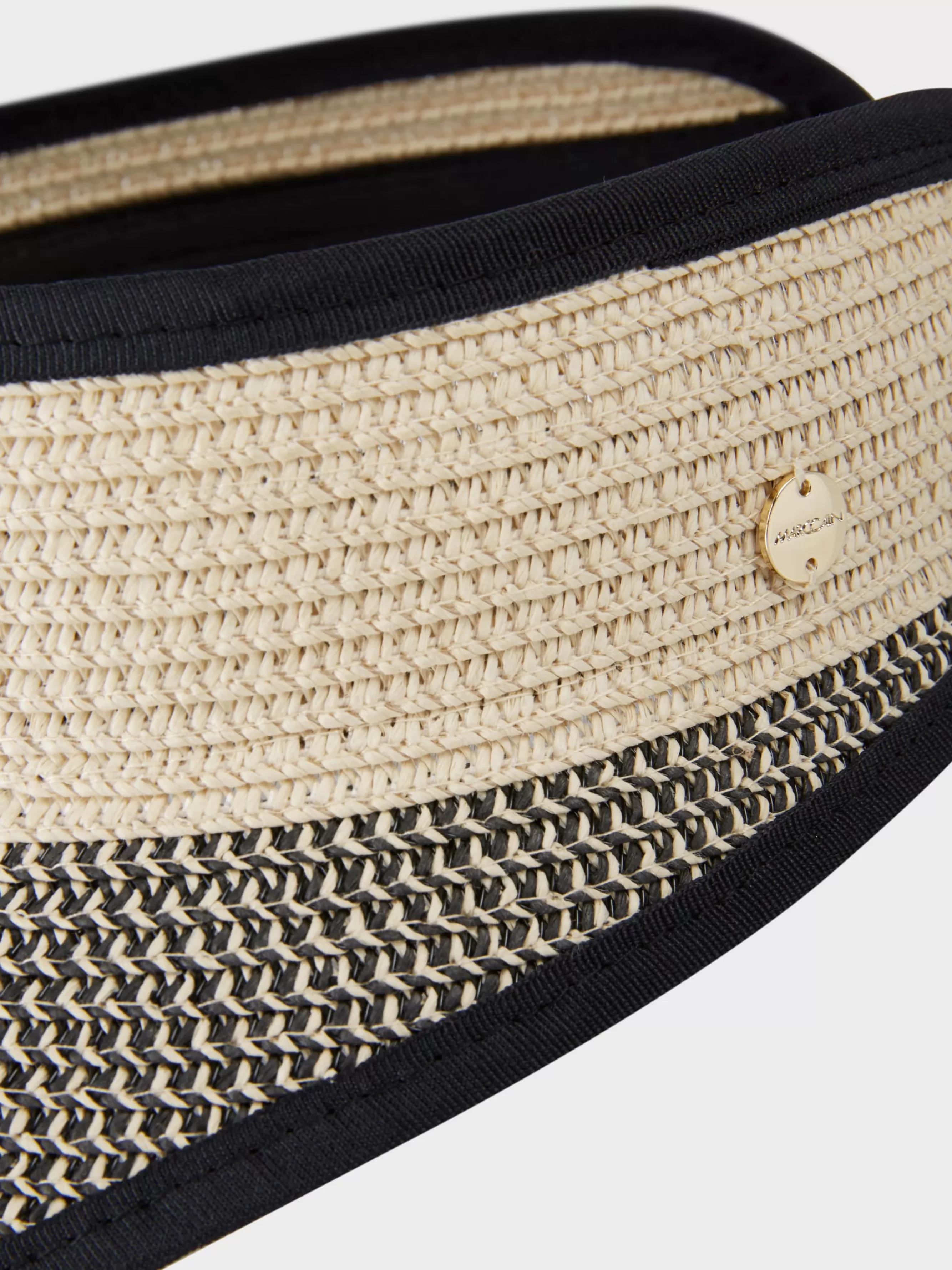 Marc Cain Accessoires-GEFLOCHTENES VISOR-CAP raffia