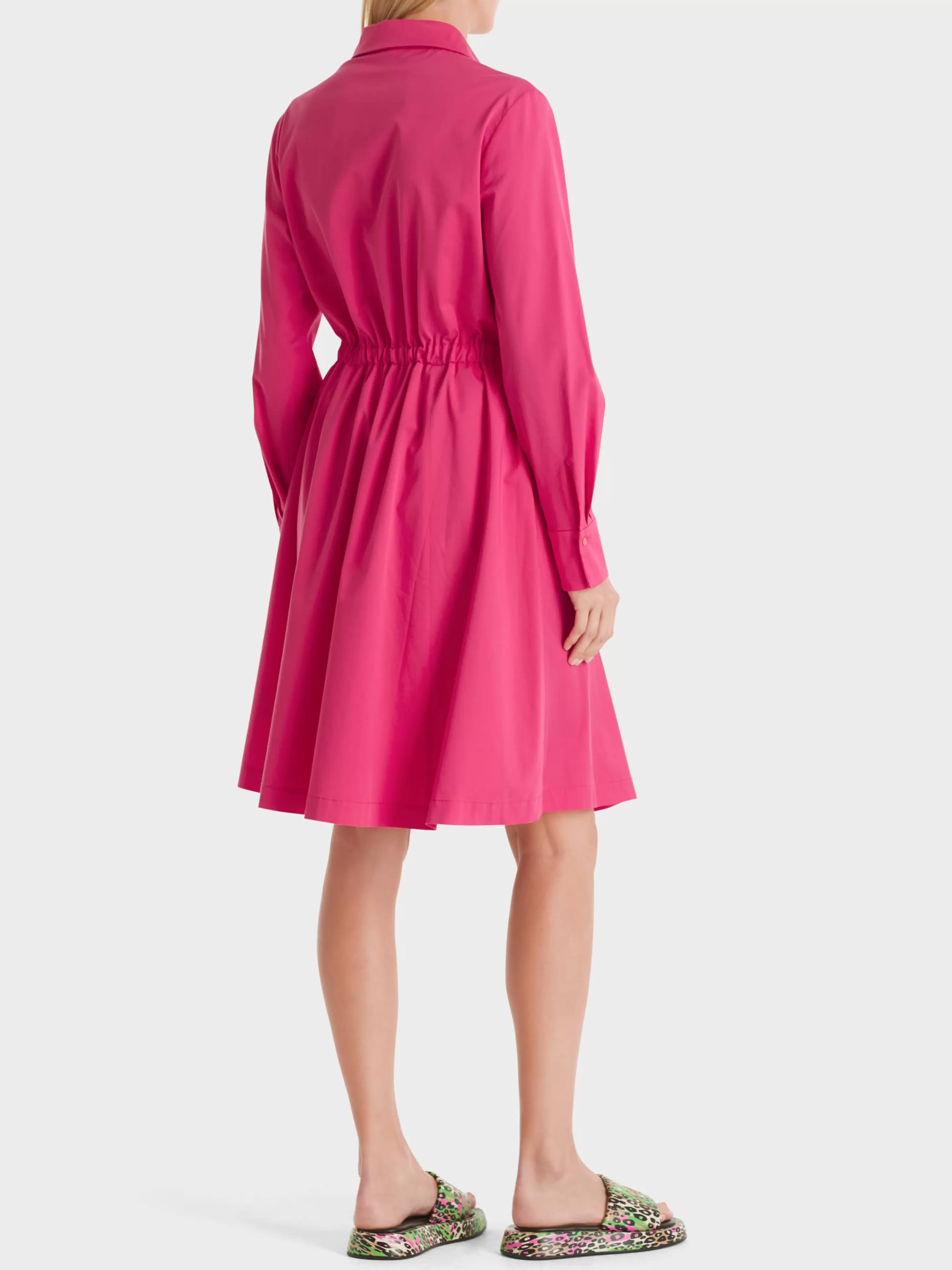 Marc Cain Kleider-HEMDBLUSENKLEID MIT STOFFGÜRTEL super pink