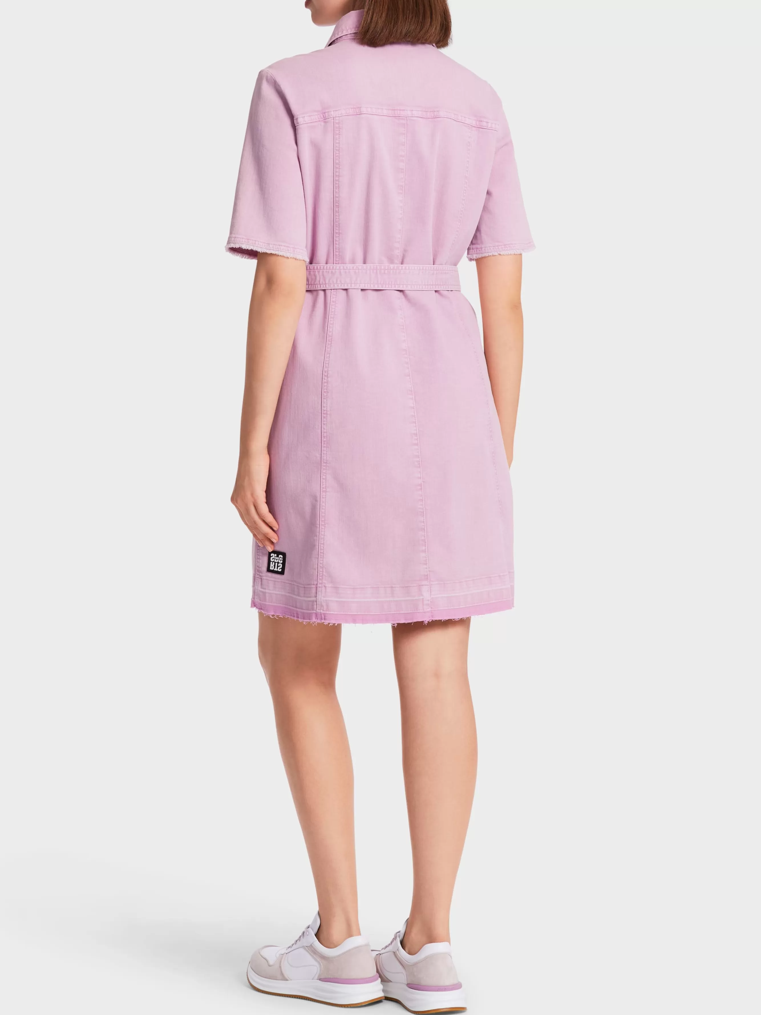 Marc Cain Kleider-HEMDBLUSENKLEID "RETHINK TOGETHER" bright pink lavender