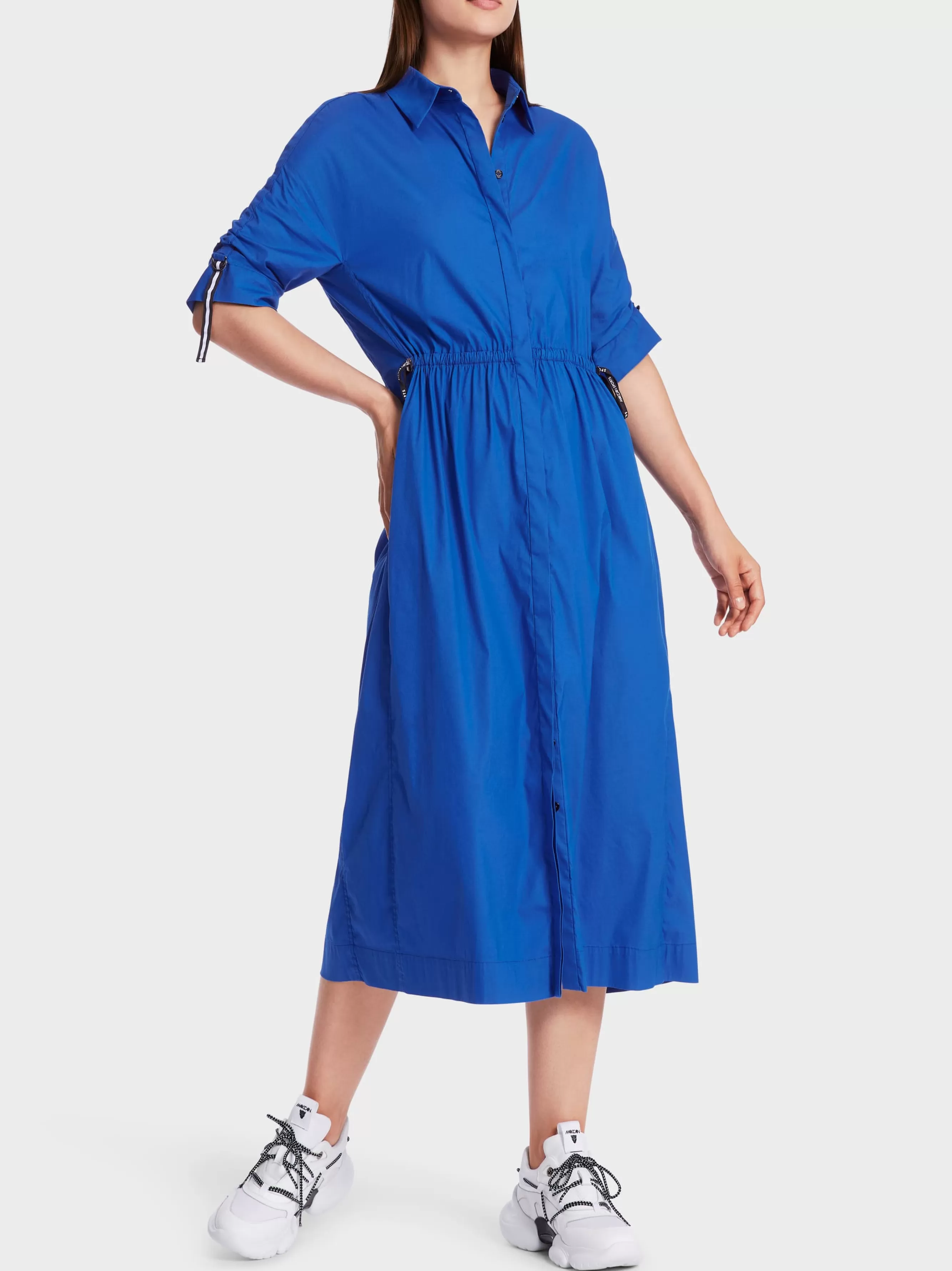 Marc Cain Kleider-HEMDKLEID MIT KIMONO-ÄRMEL bright royal blue