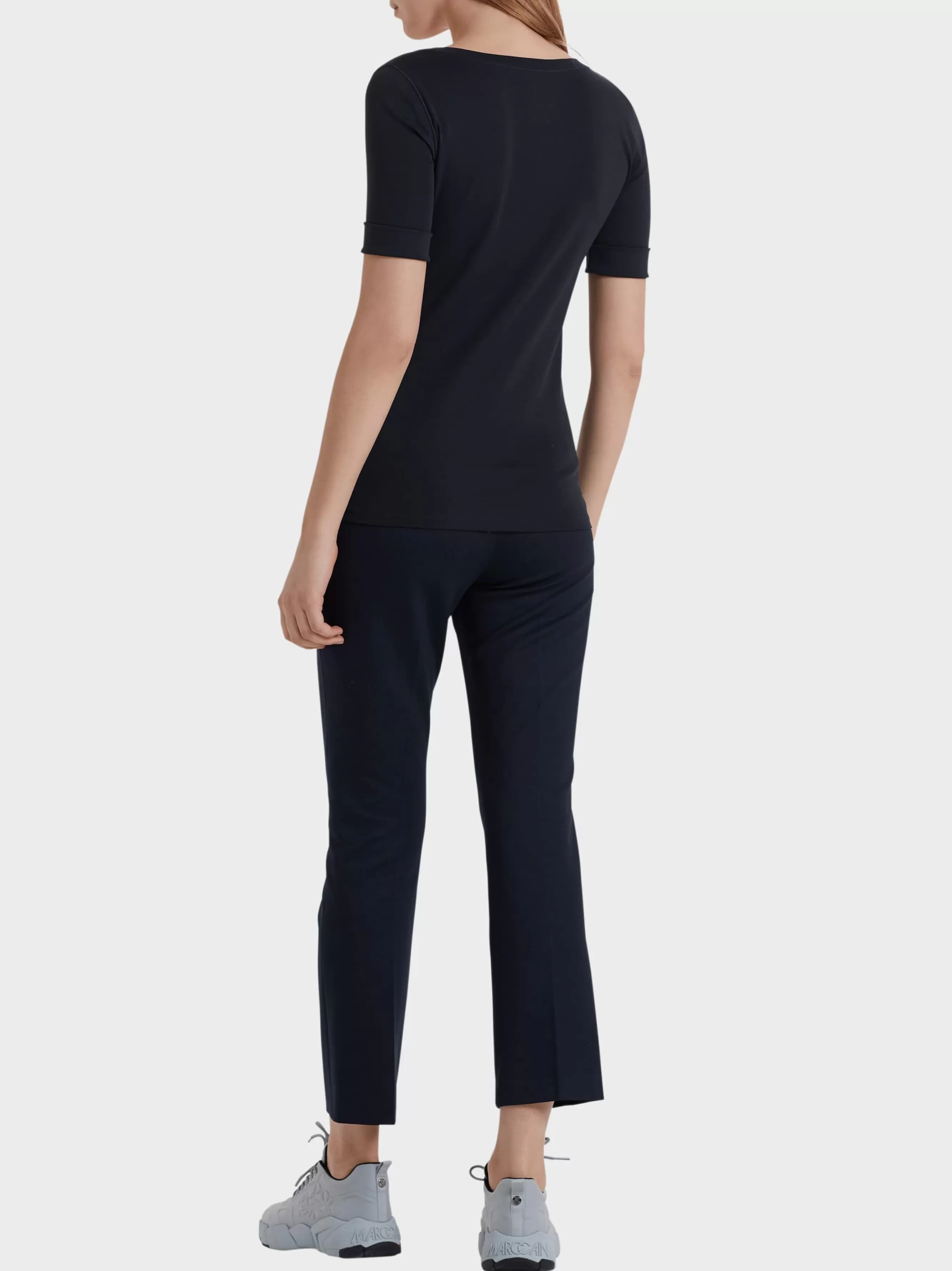 Marc Cain Shirts & Tops-HOCHWERTIGES BASIC-SHIRT midnight blue