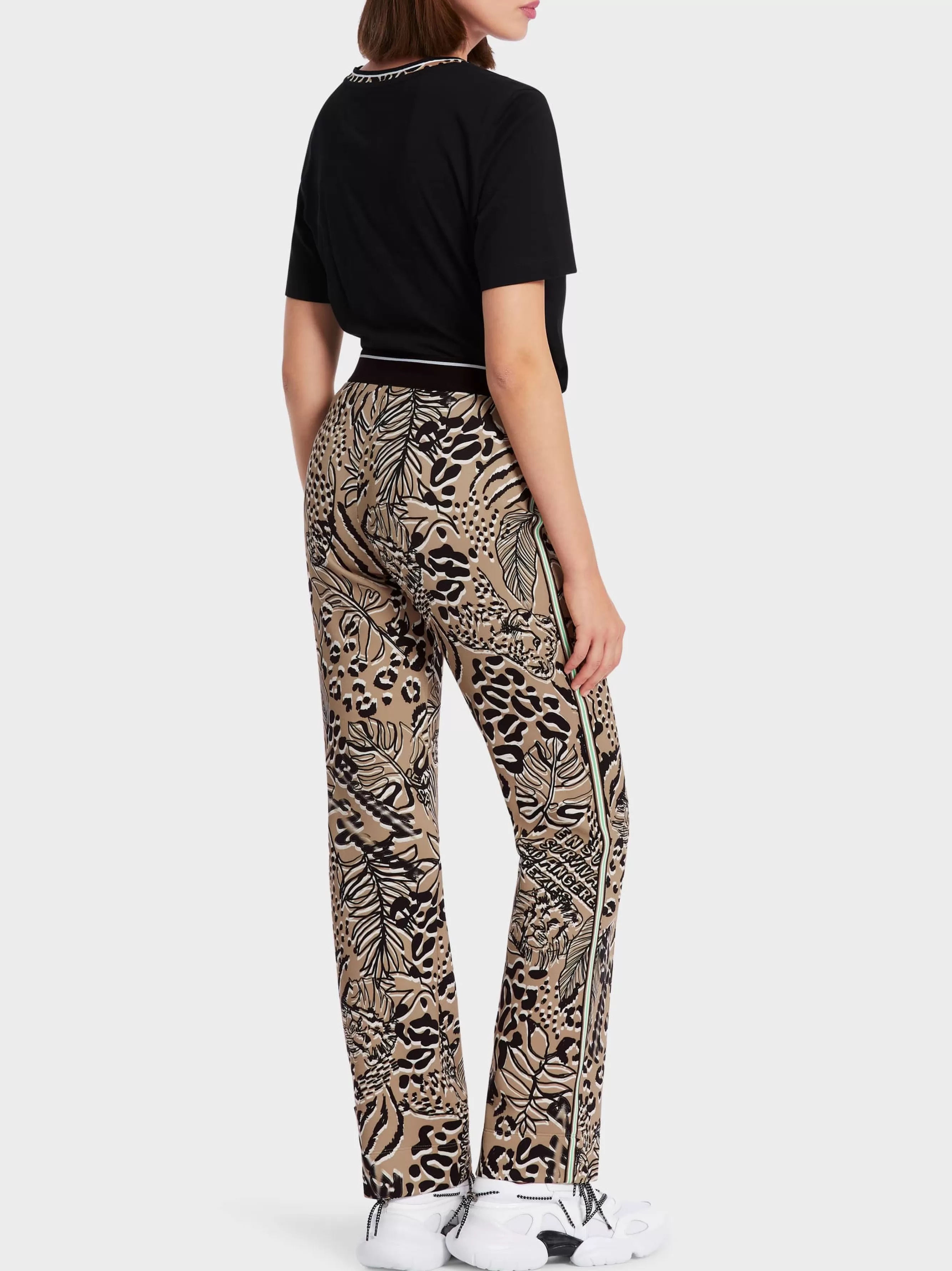 Marc Cain Hosen-HOSE FOSHAN MIT ALLOVERPRINT bright camel