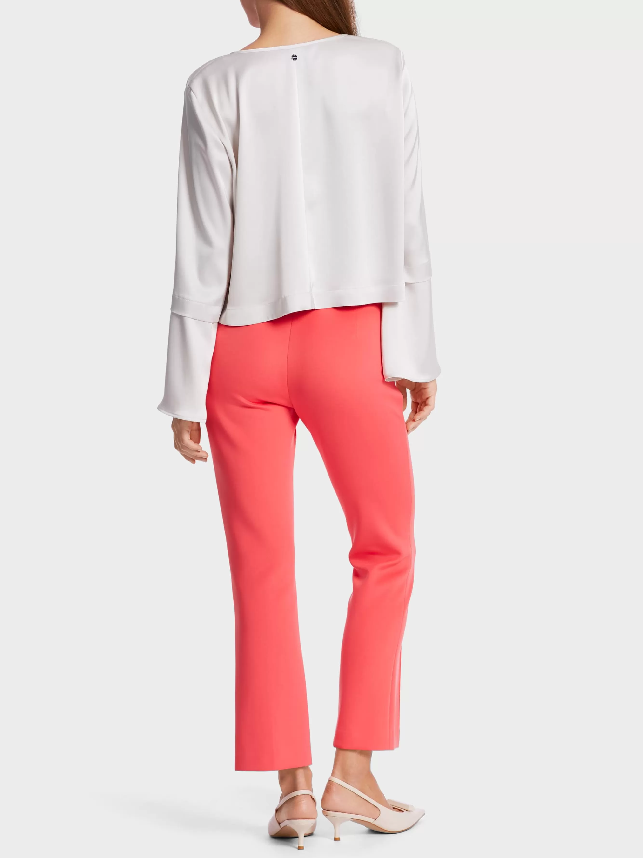 Marc Cain Hosen-HOSE FREDERICA AUS SCUBAJERSEY deep coral