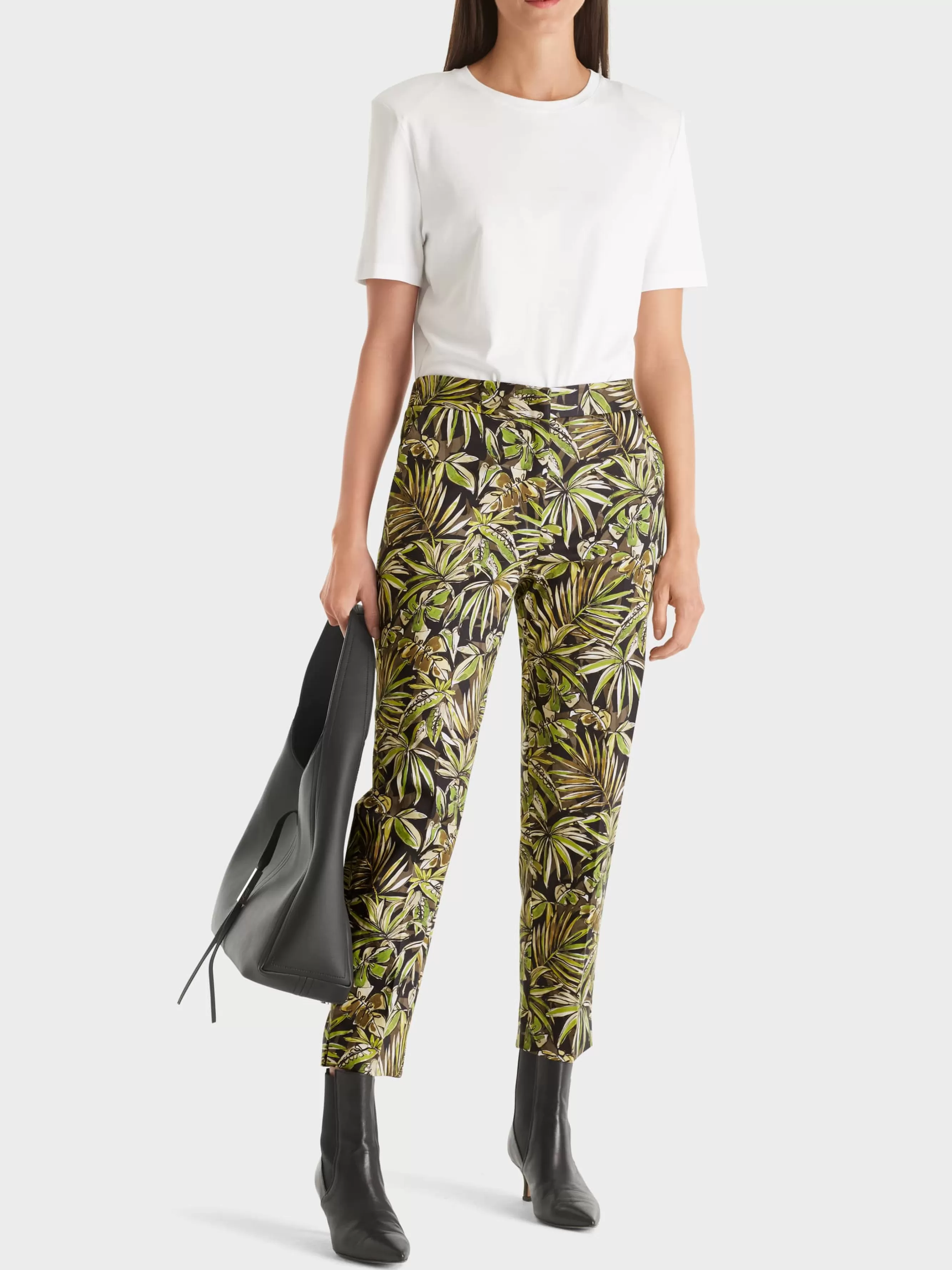 Marc Cain Hosen-HOSE FUSHUN MIT FLORALEM PRINT black