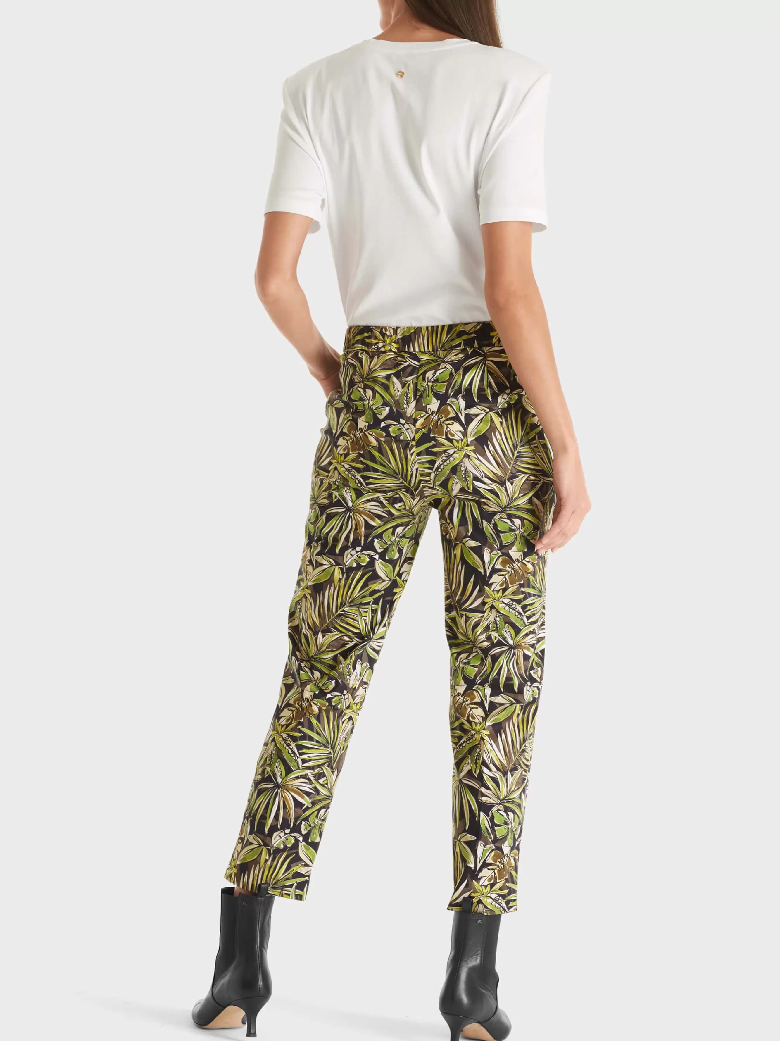 Marc Cain Hosen-HOSE FUSHUN MIT FLORALEM PRINT black