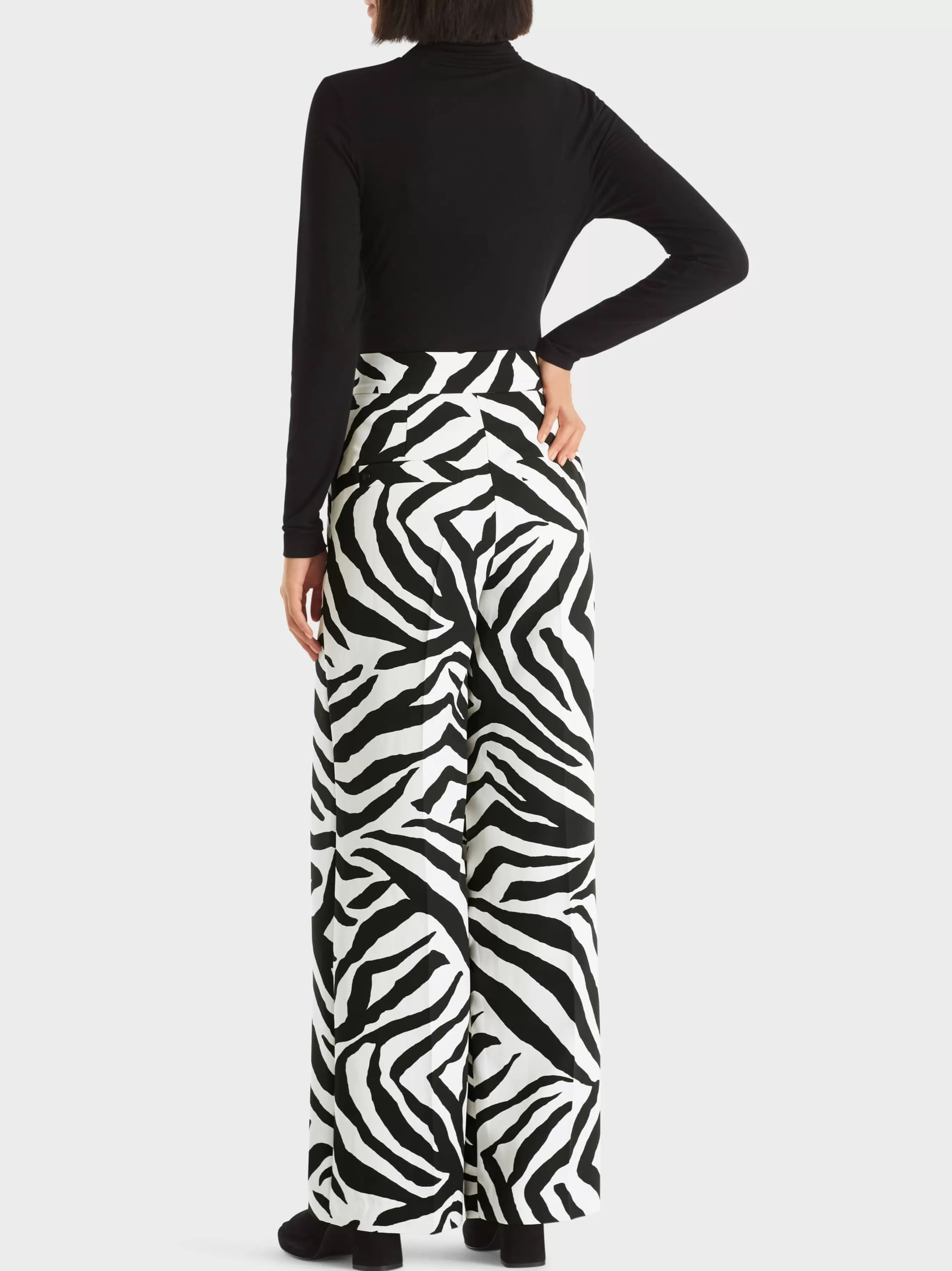 Marc Cain Hosen | Hosenanzüge-HOSE IM ZEBRA-DESSIN white and black