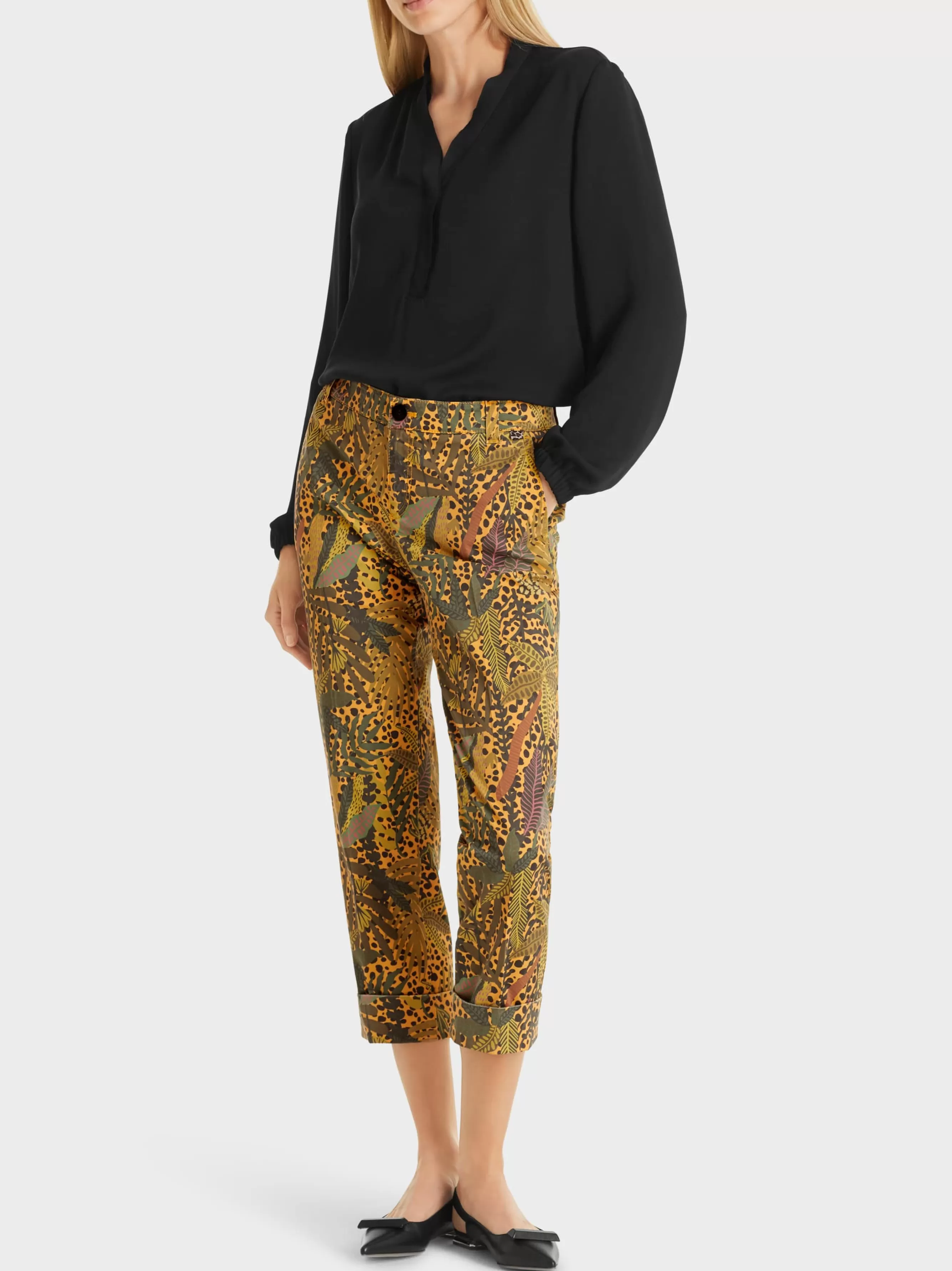 Marc Cain Hosen-HOSE RISHRA MIT ALLOVERDESSIN light orange