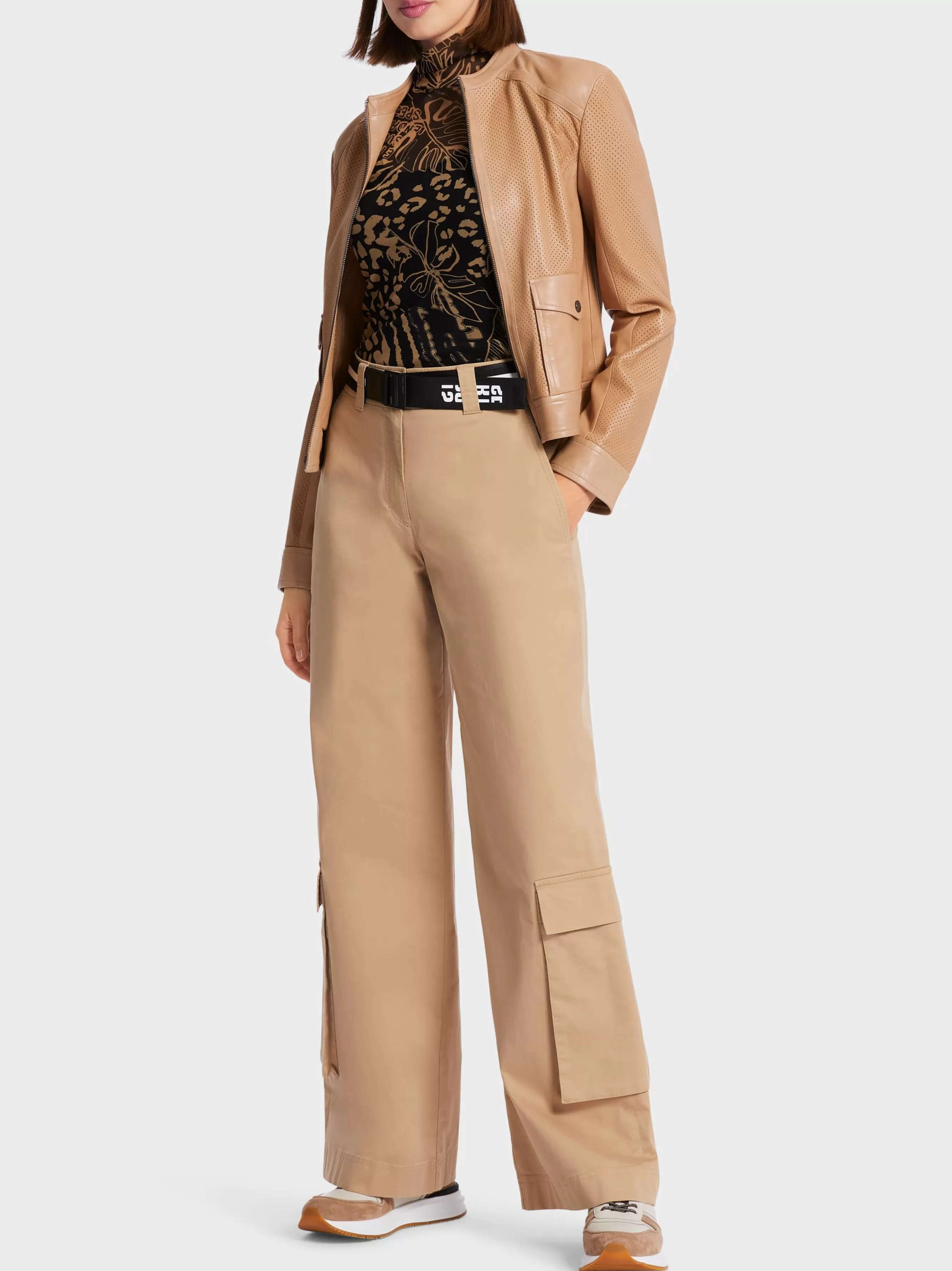 Marc Cain Hosen-HOSE WARRI MIT WEITEM UND LANGEM BEIN bright camel