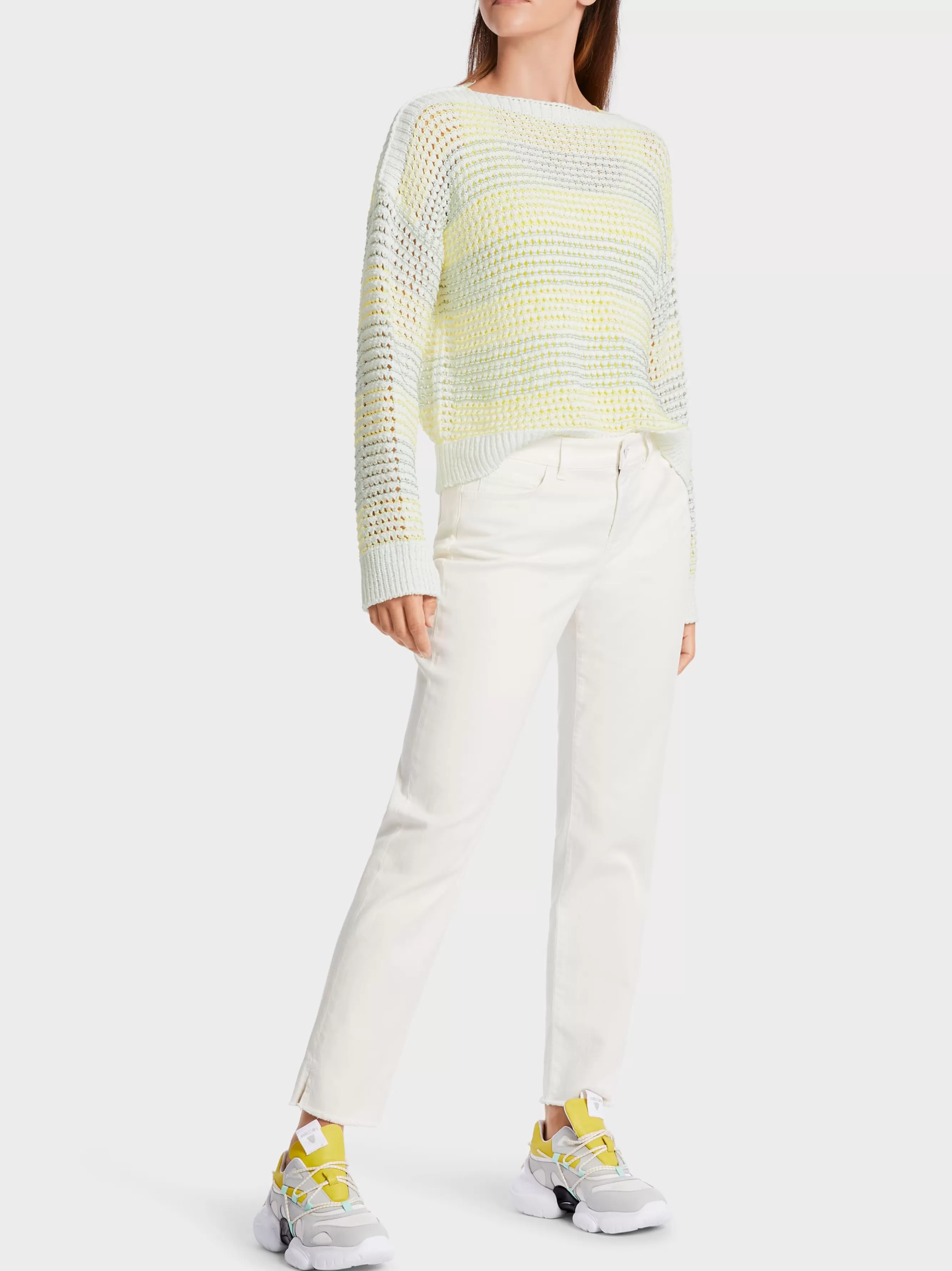 Marc Cain Pullover & Sweatshirts | Strick-IN DEUTSCHLAND GESTRICKTER PULLOVER off-white