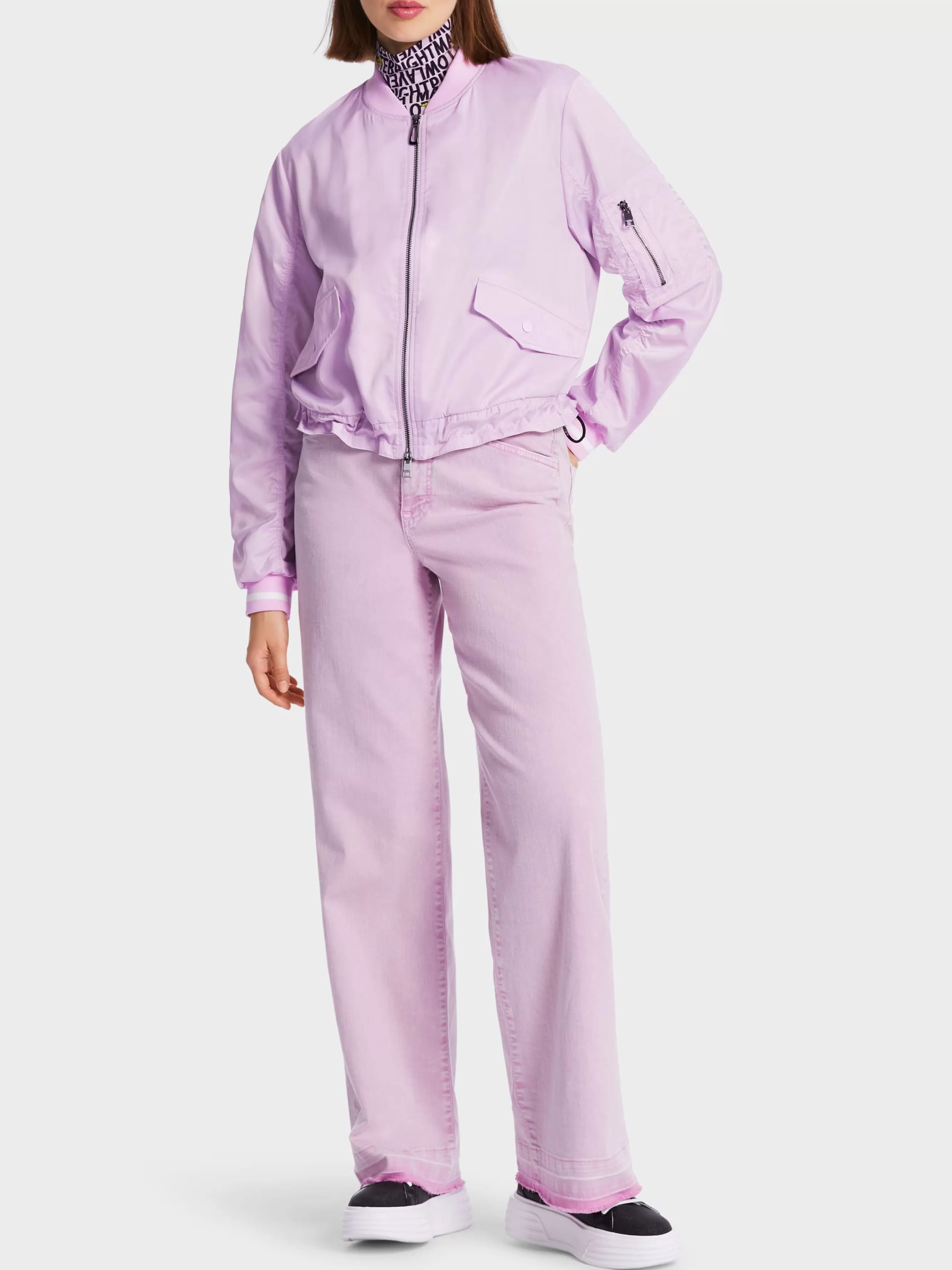 Marc Cain Jacken-JACKE IM BOMBER-STYLE bright pink lavender