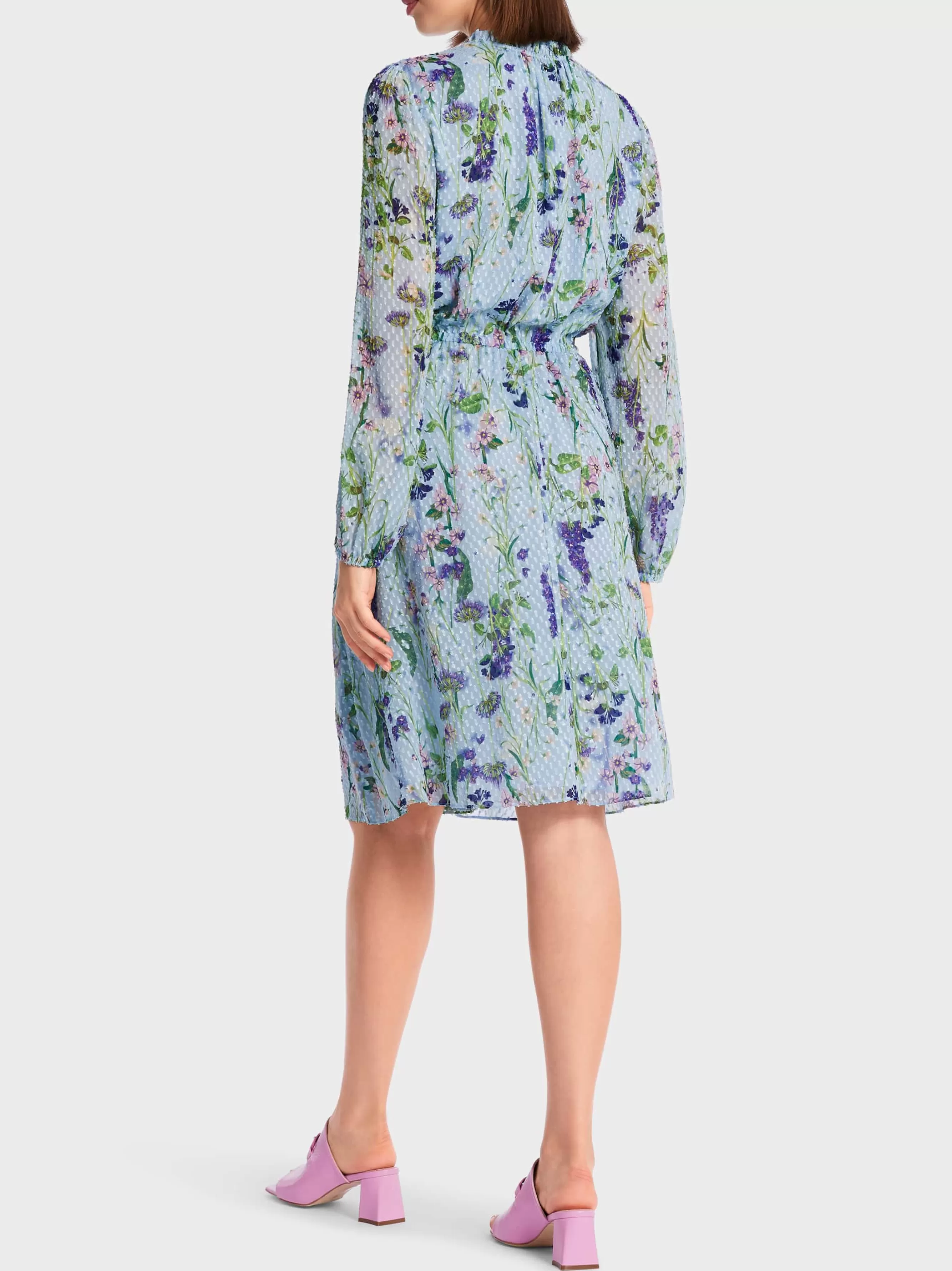 Marc Cain Kleider-KLEID IM FLORALEN ALLOVER-PRINT soft summer sky