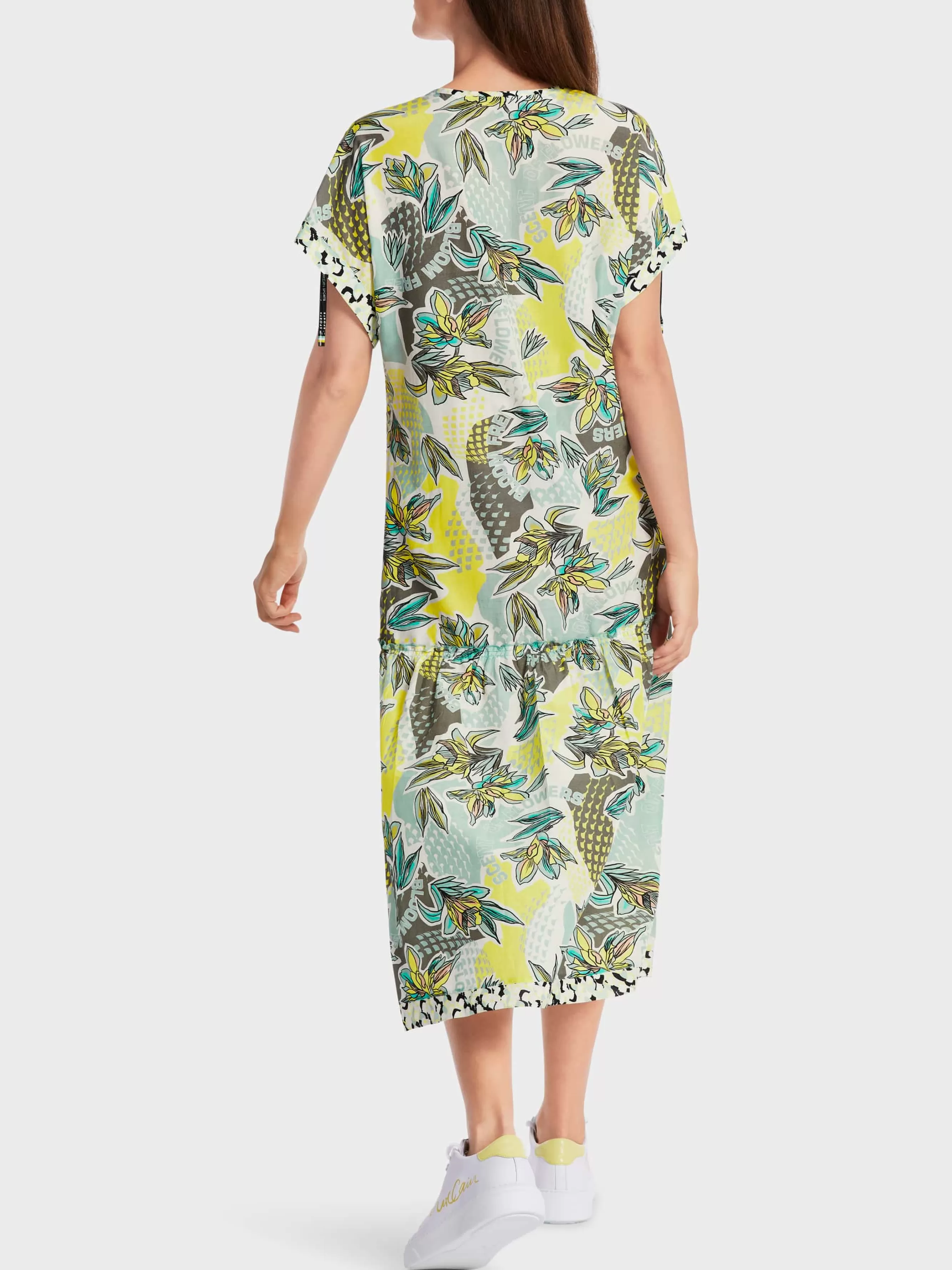 Marc Cain Kleider-KLEID MIT ALLOVERPRINT soft sage