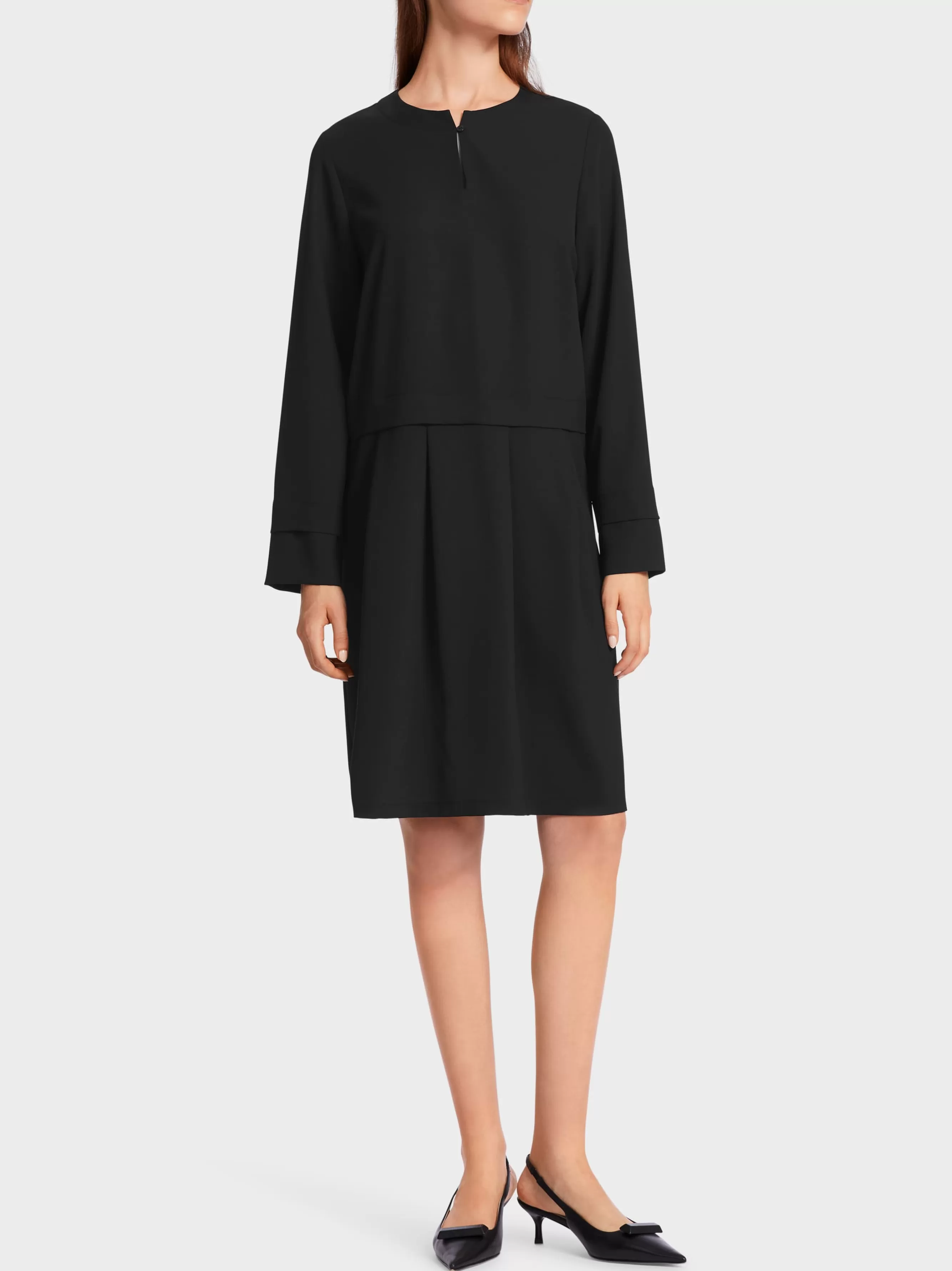 Marc Cain Kleider-KLEID MIT FALTENROCK black