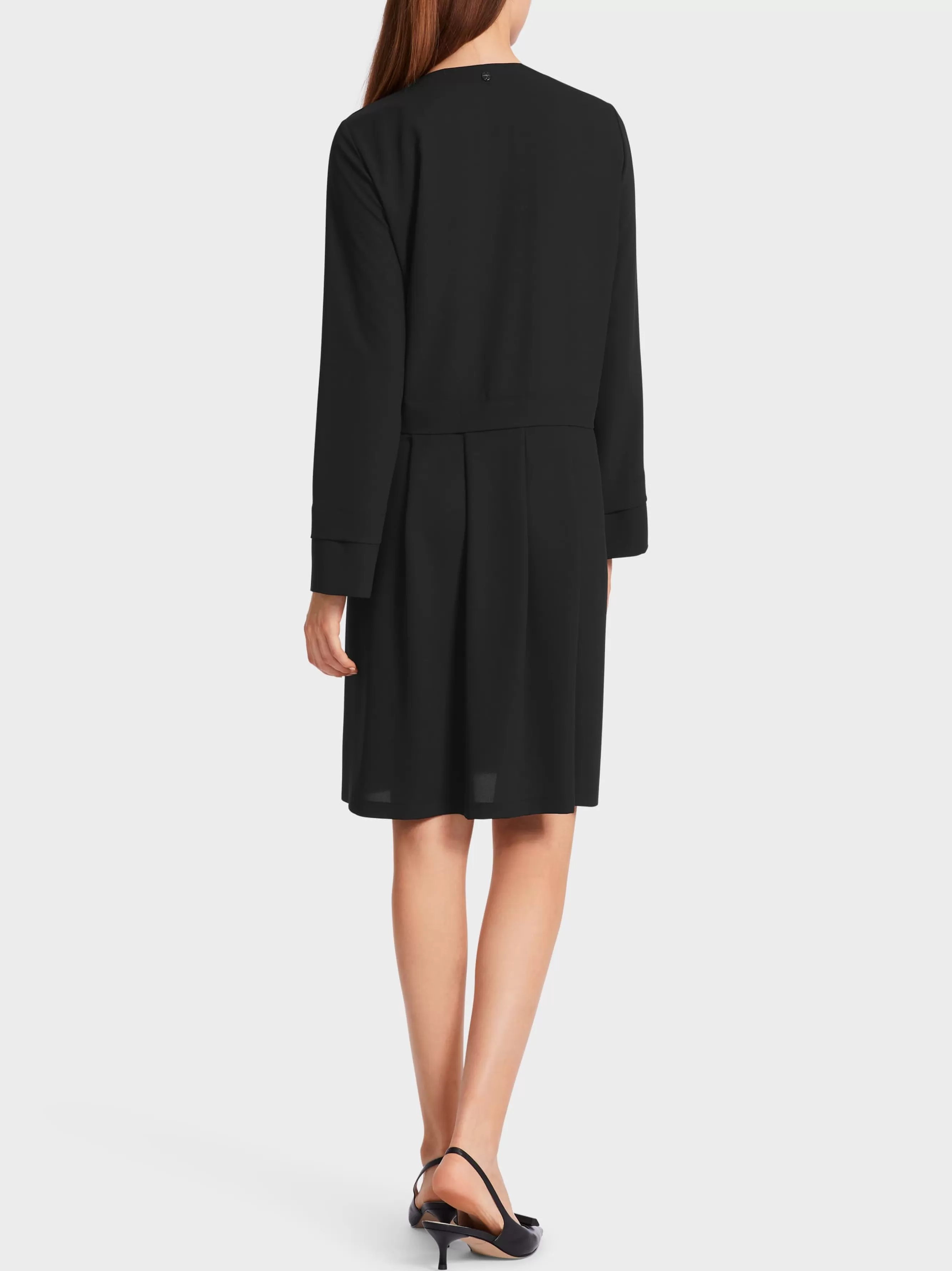 Marc Cain Kleider-KLEID MIT FALTENROCK black