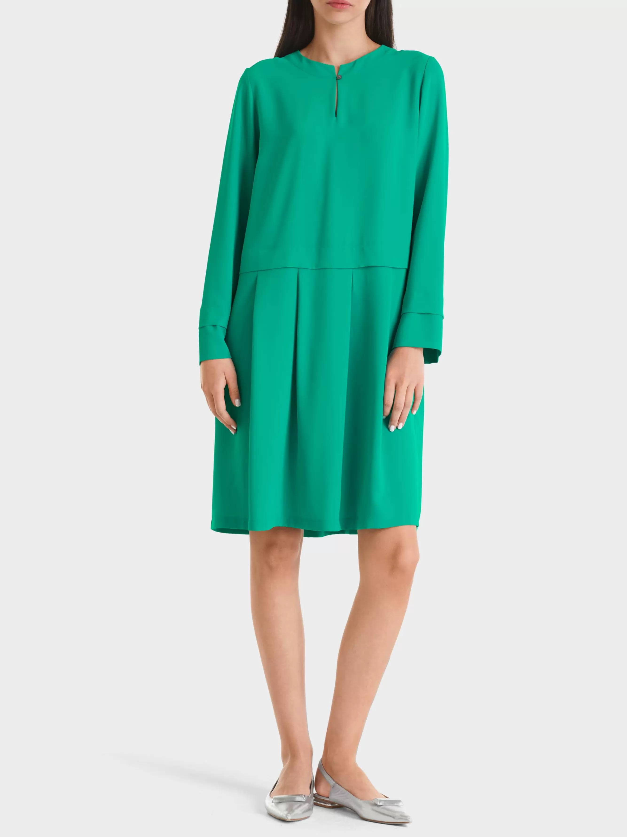 Marc Cain Kleider-KLEID MIT FALTENROCK bright malachite