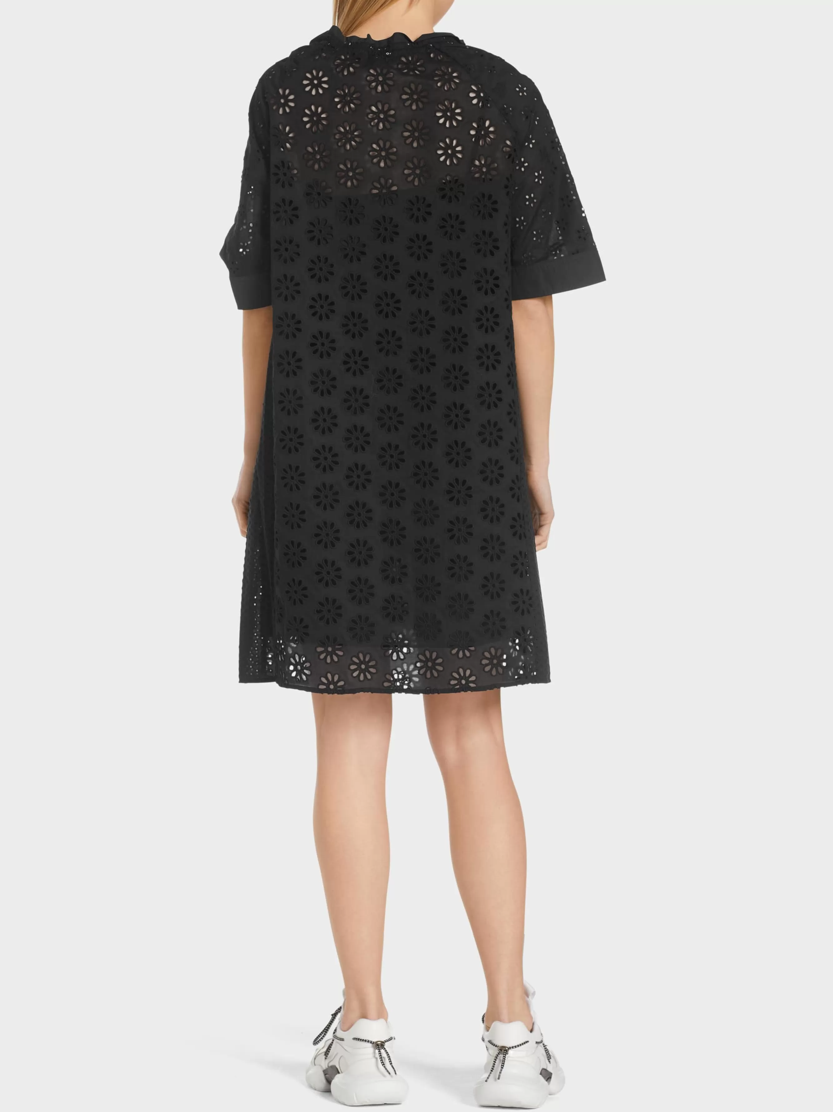 Marc Cain Kleider-KLEID MIT LOCHSTICKEREI black