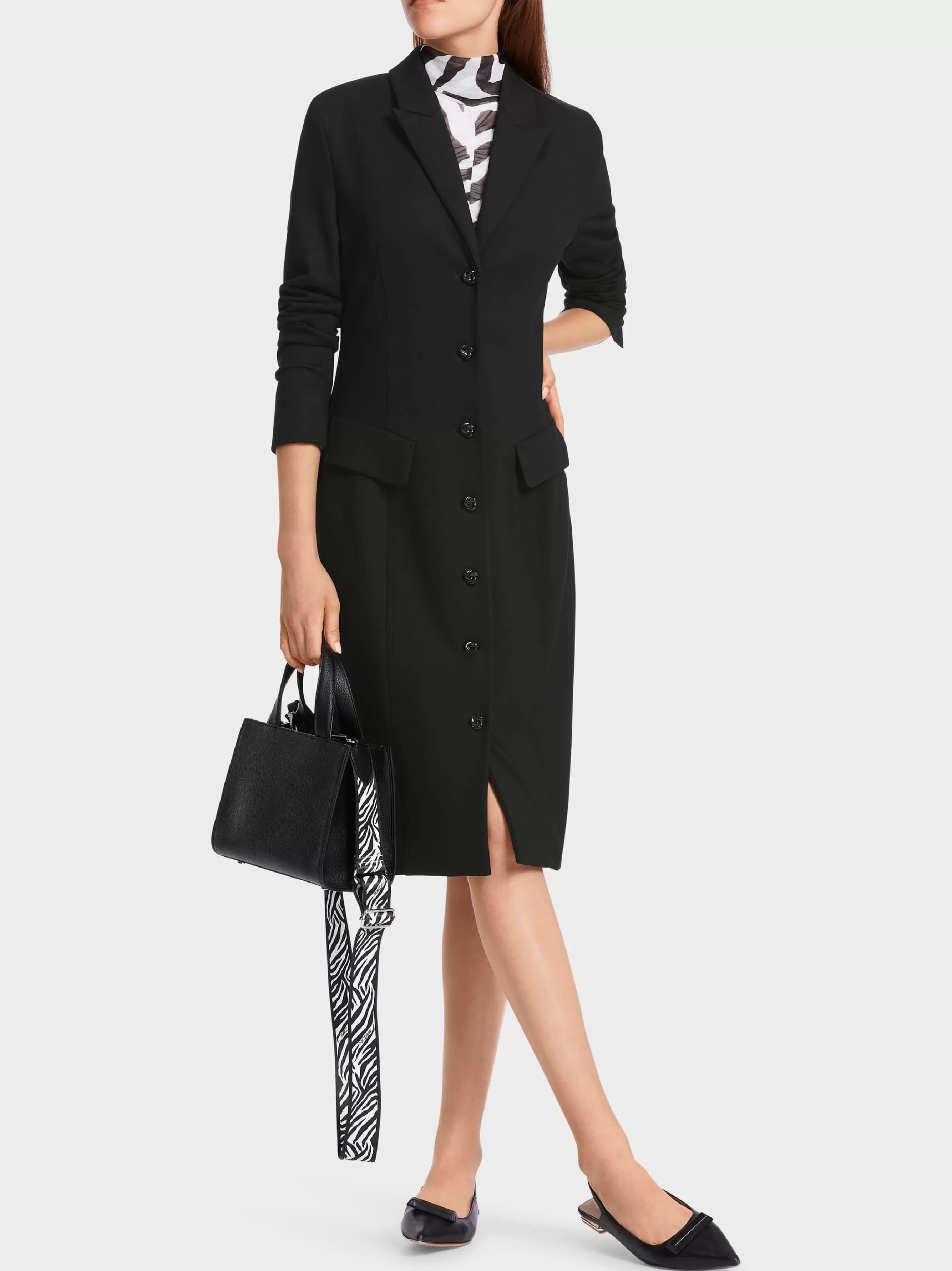 Marc Cain Kleider-KLEID MIT REVERS black