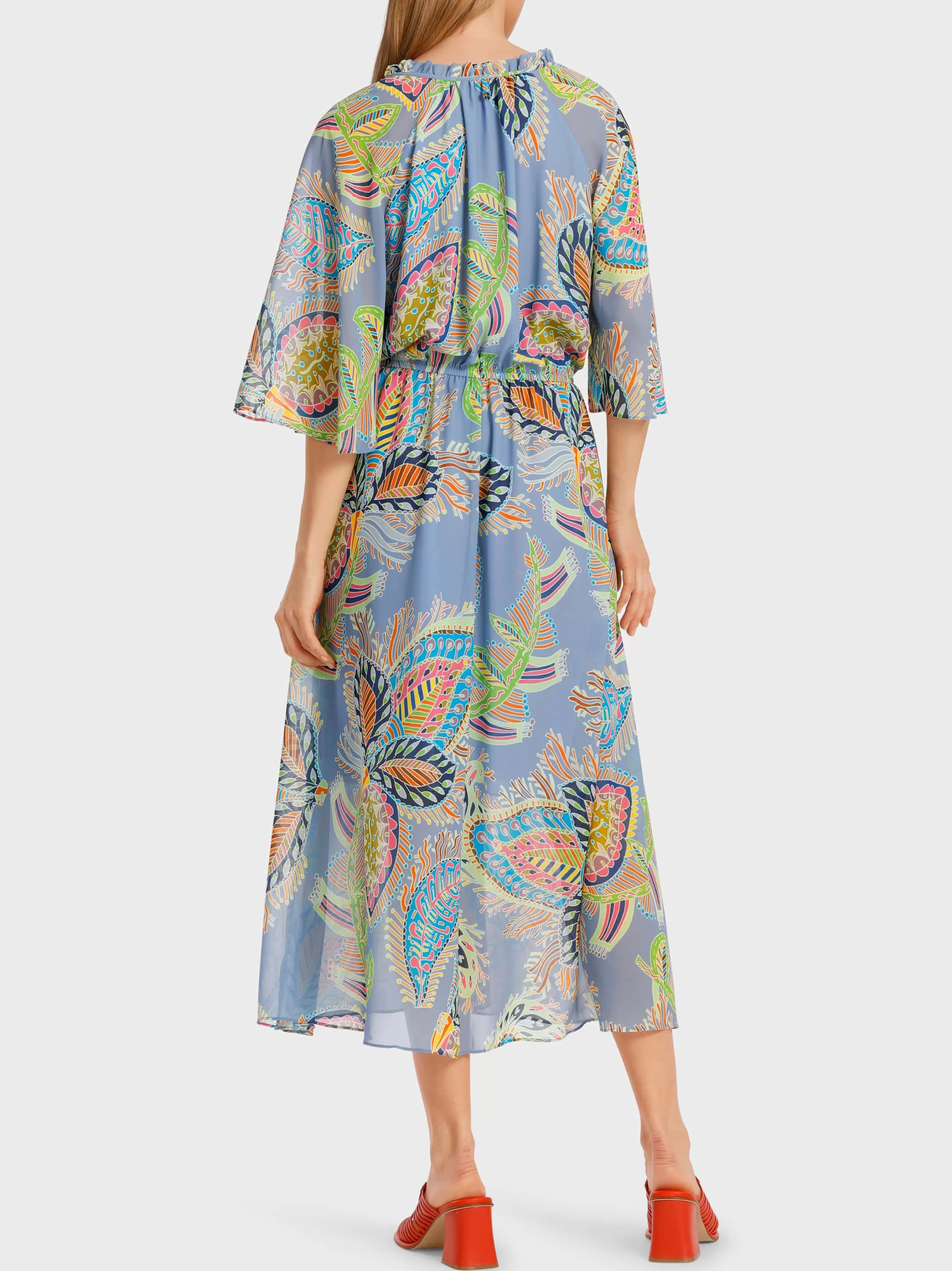 Marc Cain Kleider-KLEID MIT STILISIERTEM PAISLEY-PRINT deep summer sky