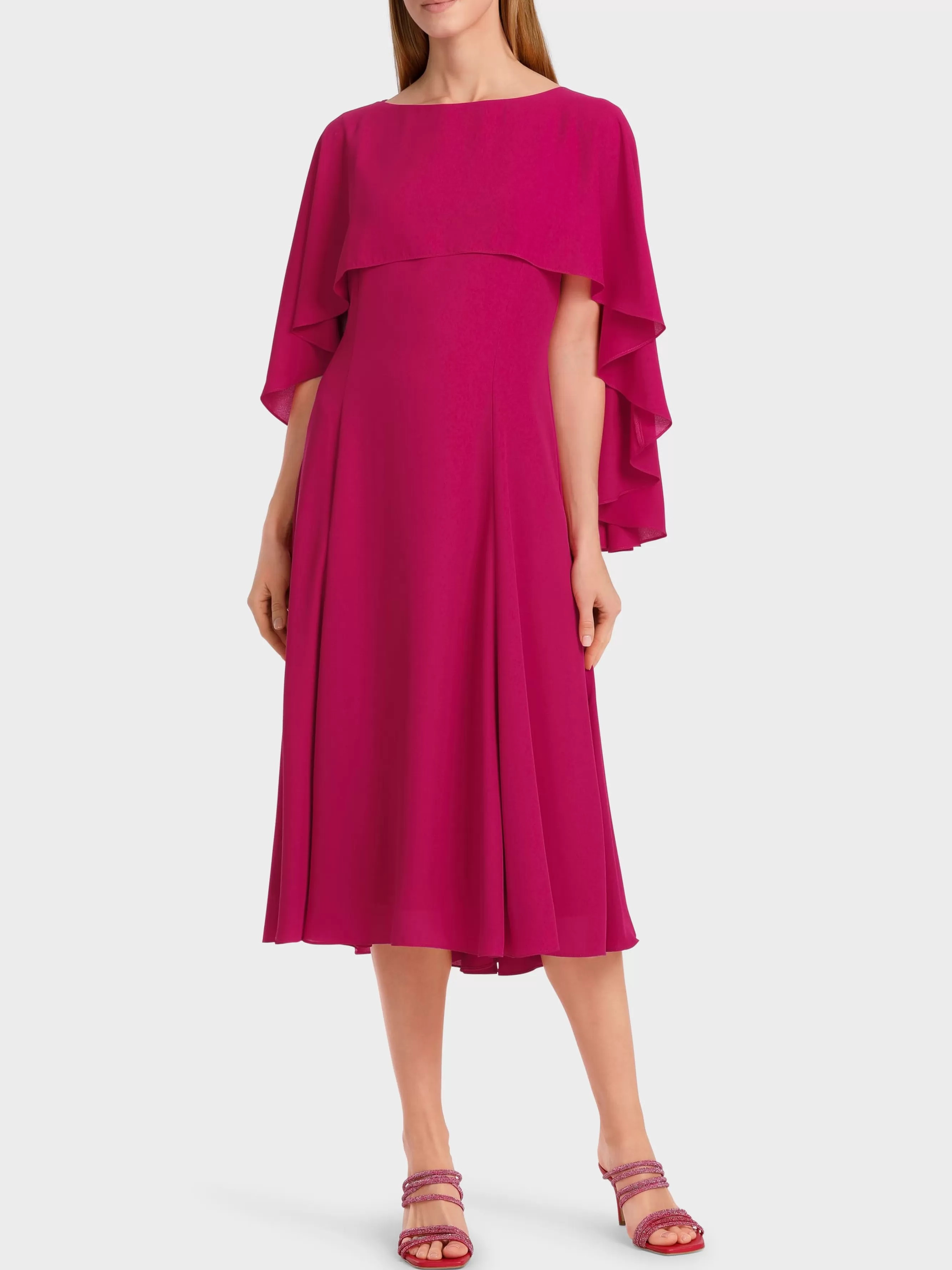 Marc Cain Kleider-KLEID MIT STOLA deep fuchsia