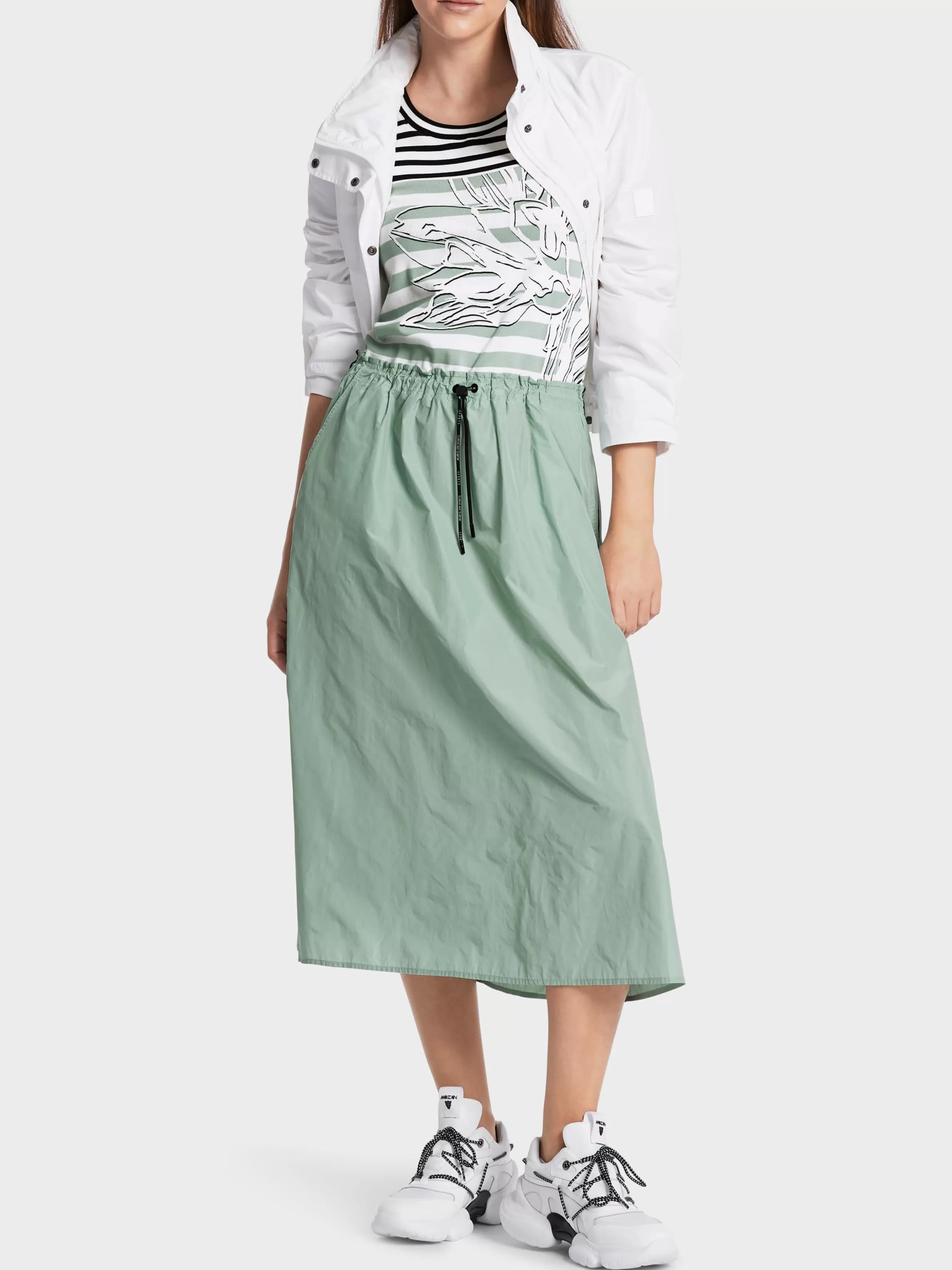 Marc Cain Kleider-KLEID MIT TWO-IN-ONE-EFFEKT soft sage