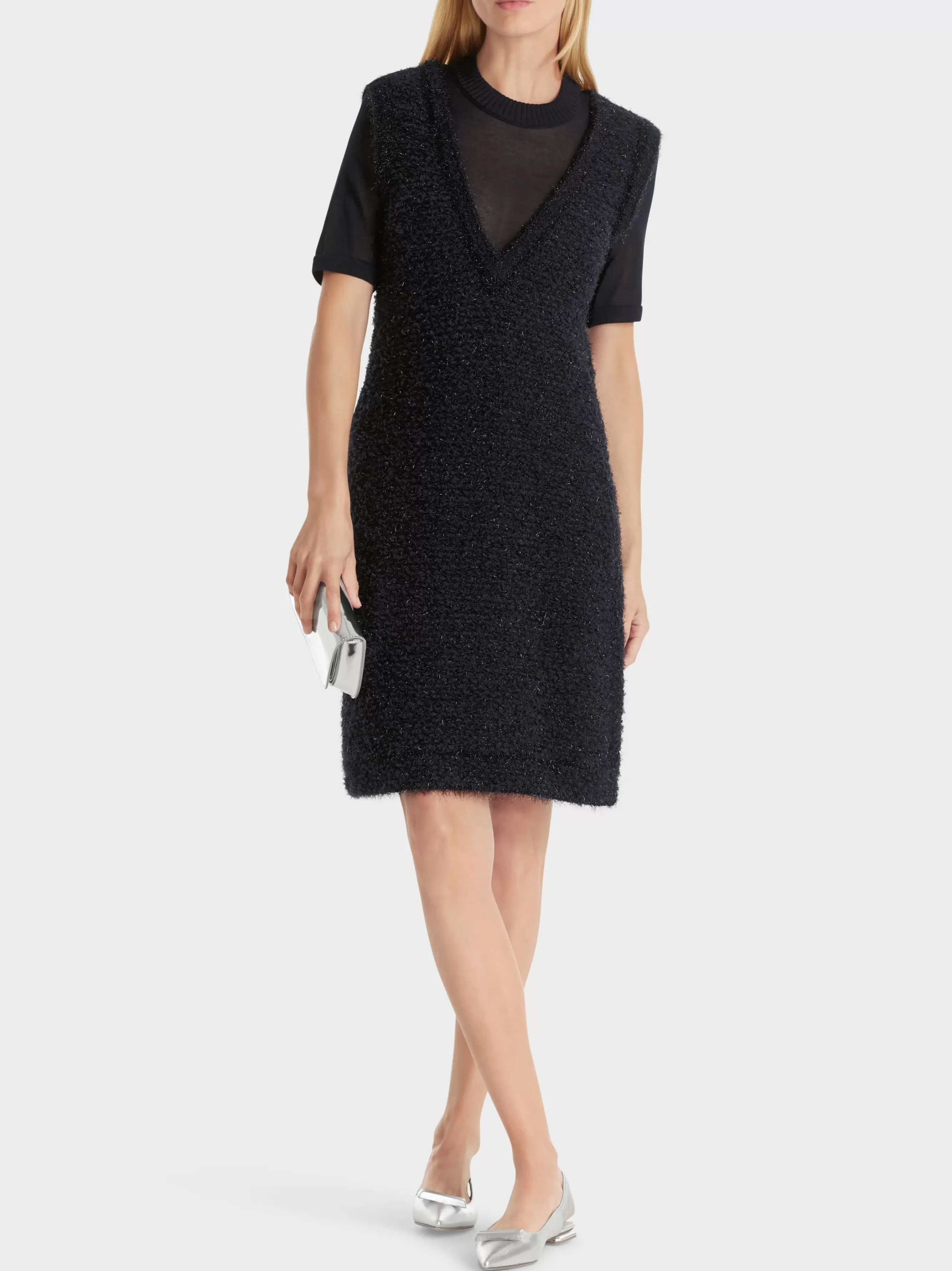 Marc Cain Kleider | Strick-KNITTED IN GERMANY KLEID midnight blue