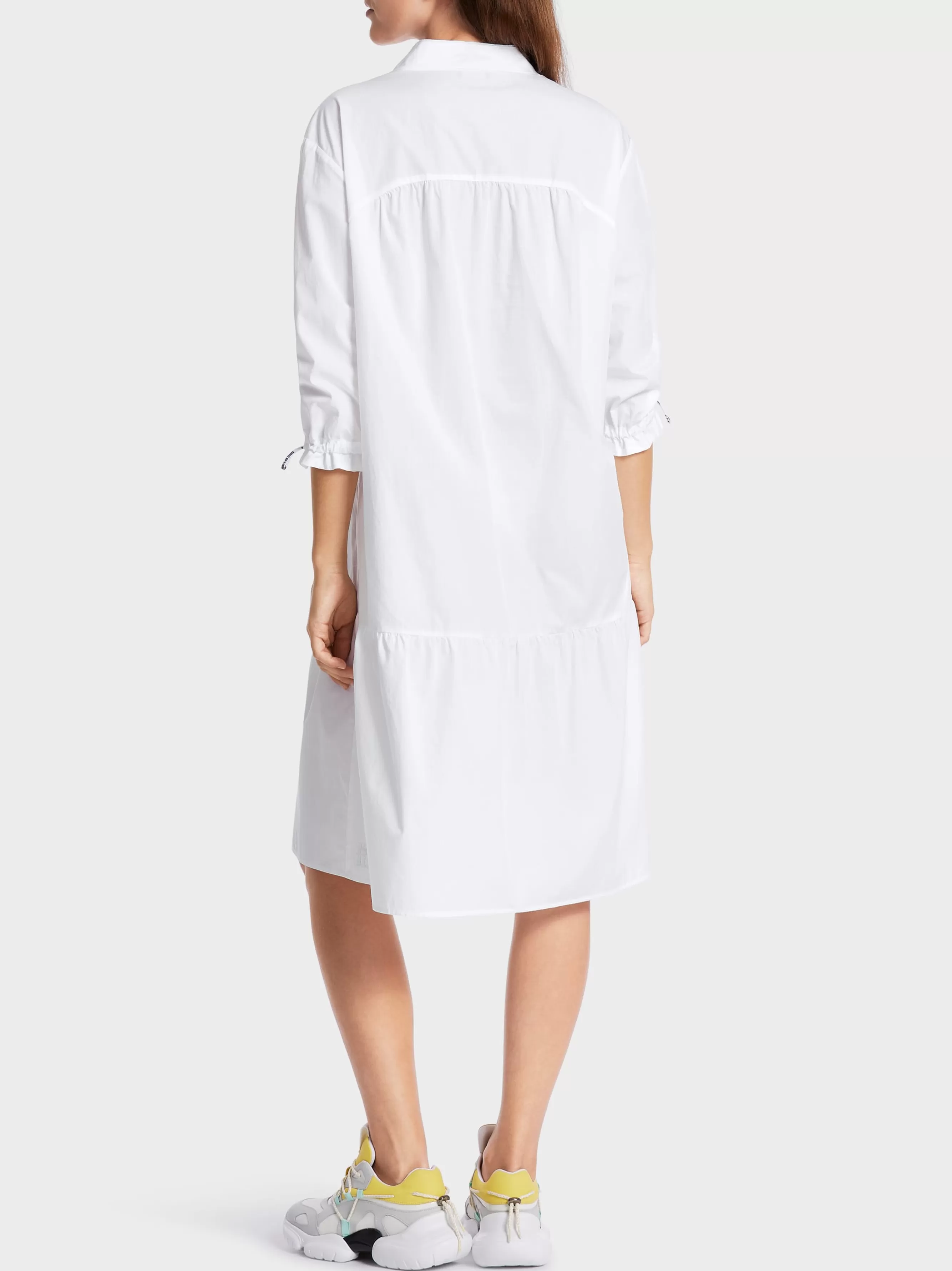 Marc Cain Kleider-KURZES STUFENKLEID "RETHINK TOGETHER" white