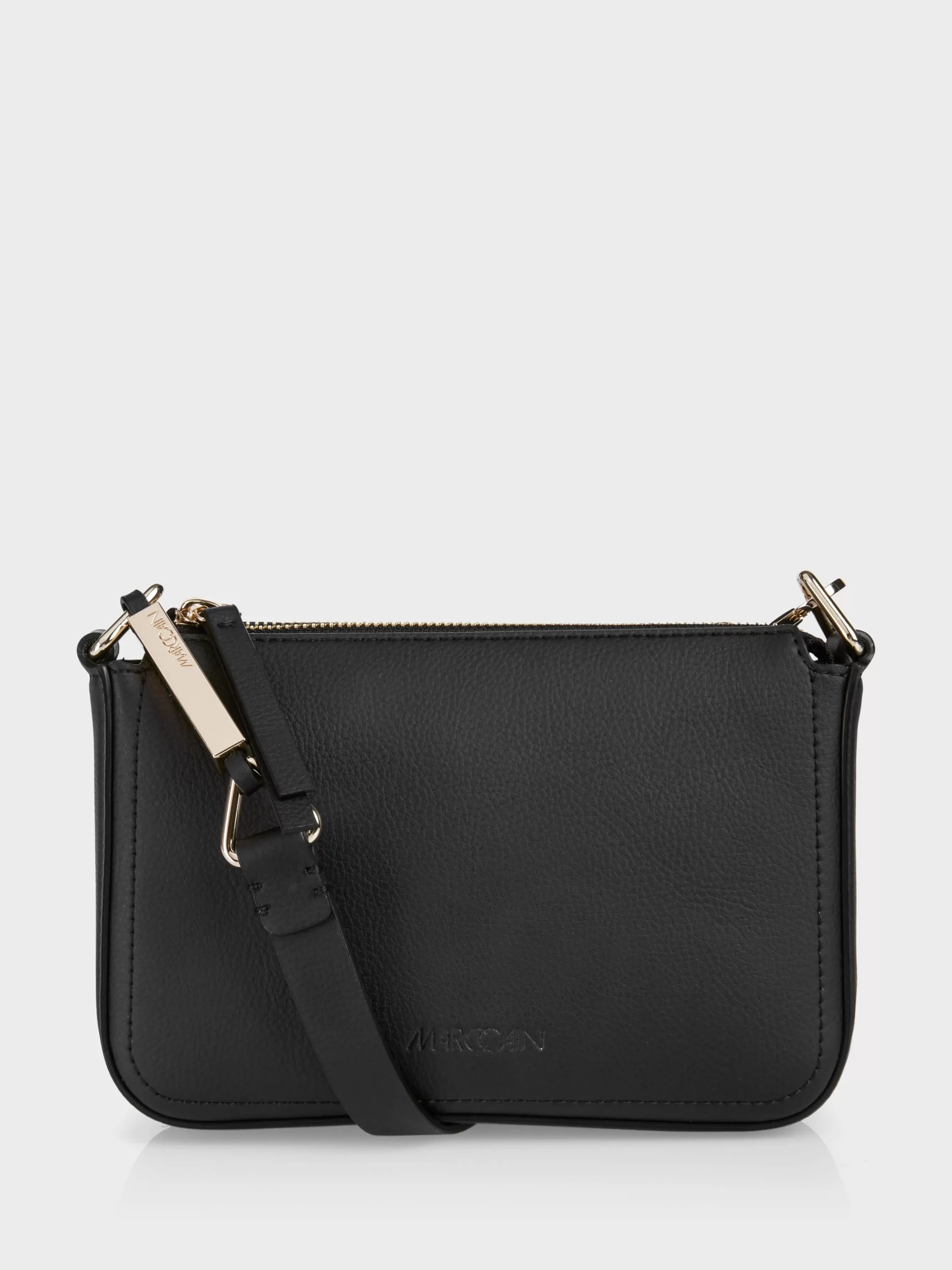 Marc Cain Taschen-LEDER-MINIBAG "RETHINK TOGETHER" black